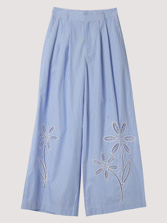FLOWER BRODERIE TROUSER