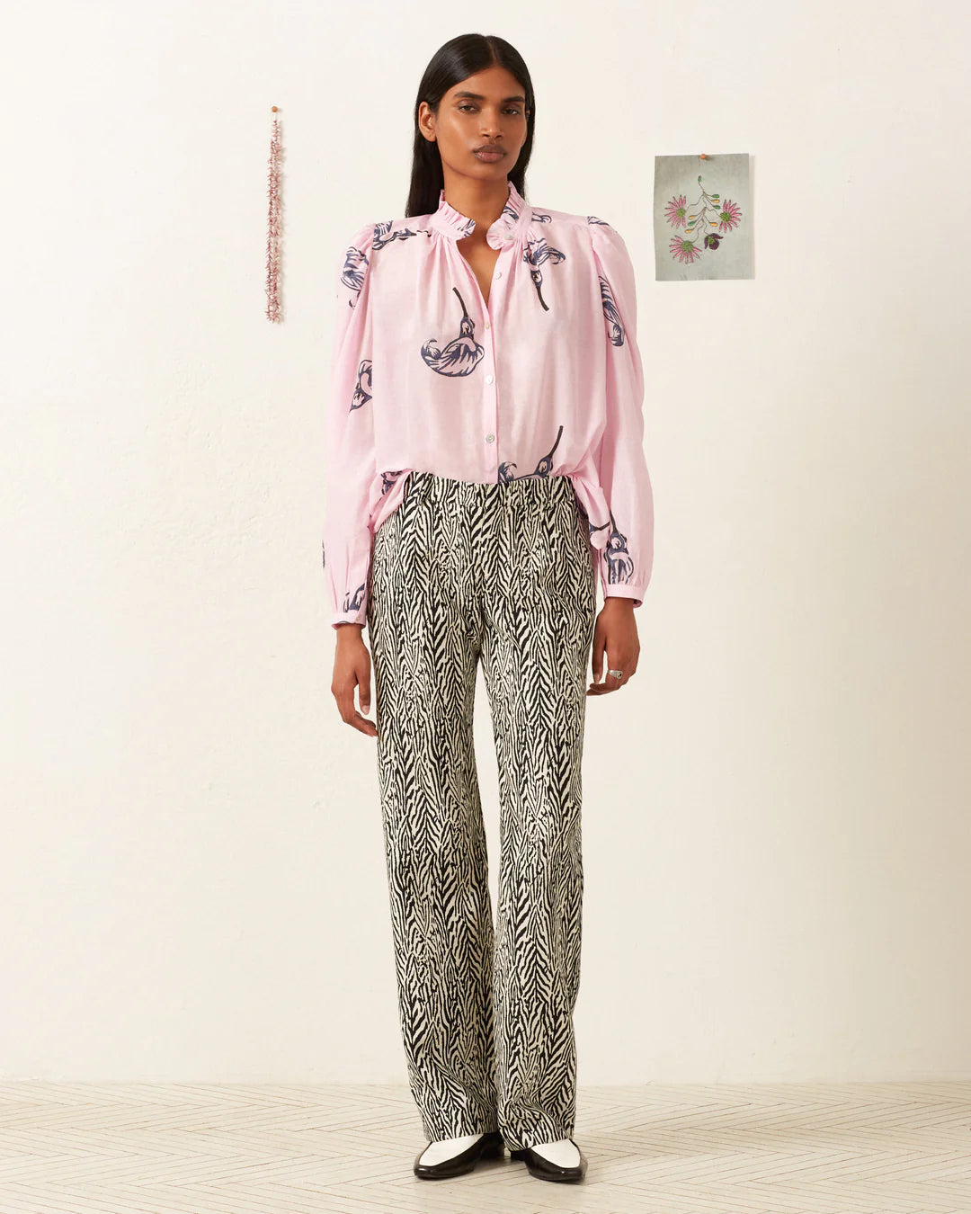 Annabel Pink Calla Lily Shirt