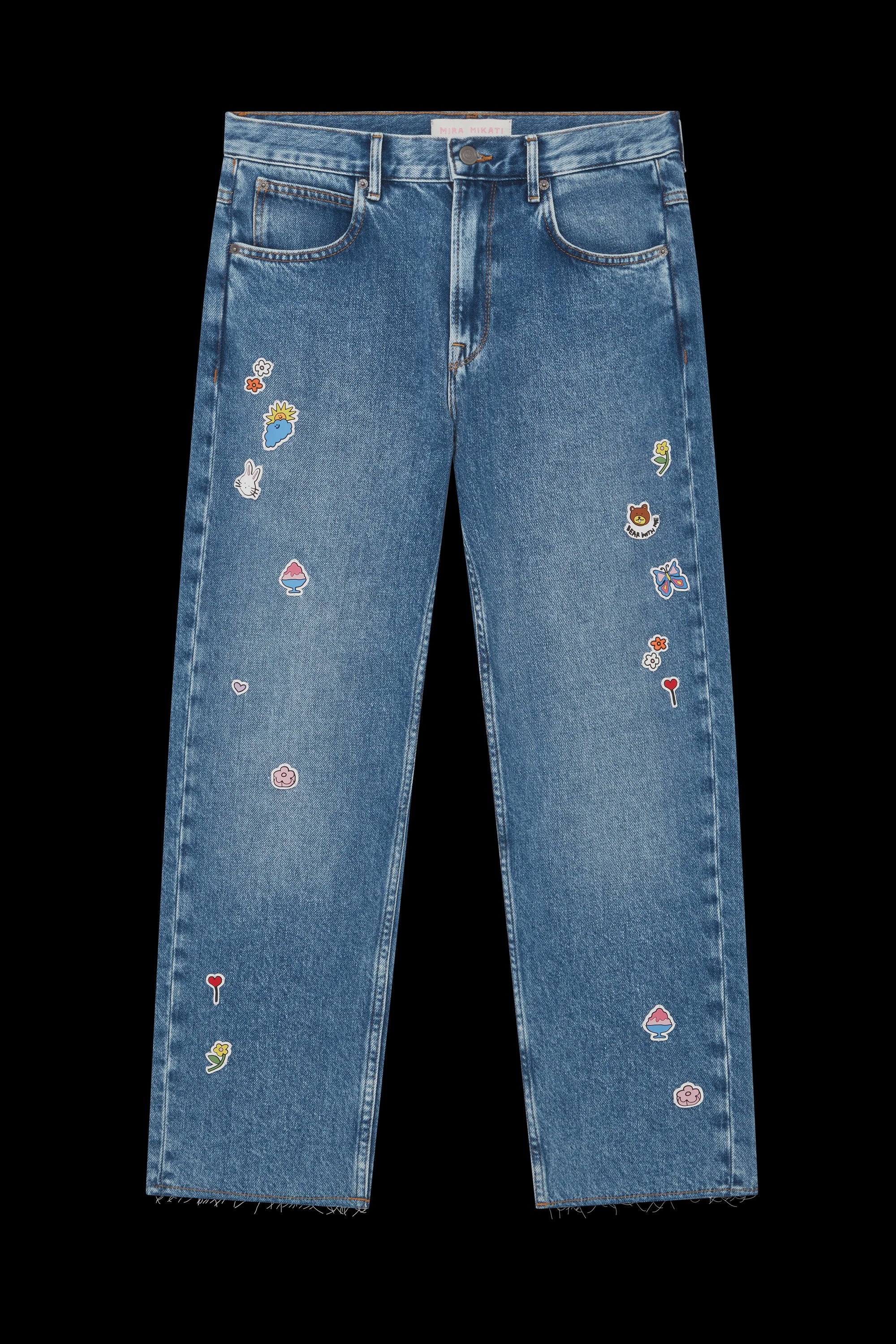 Denim With Sticker Patches