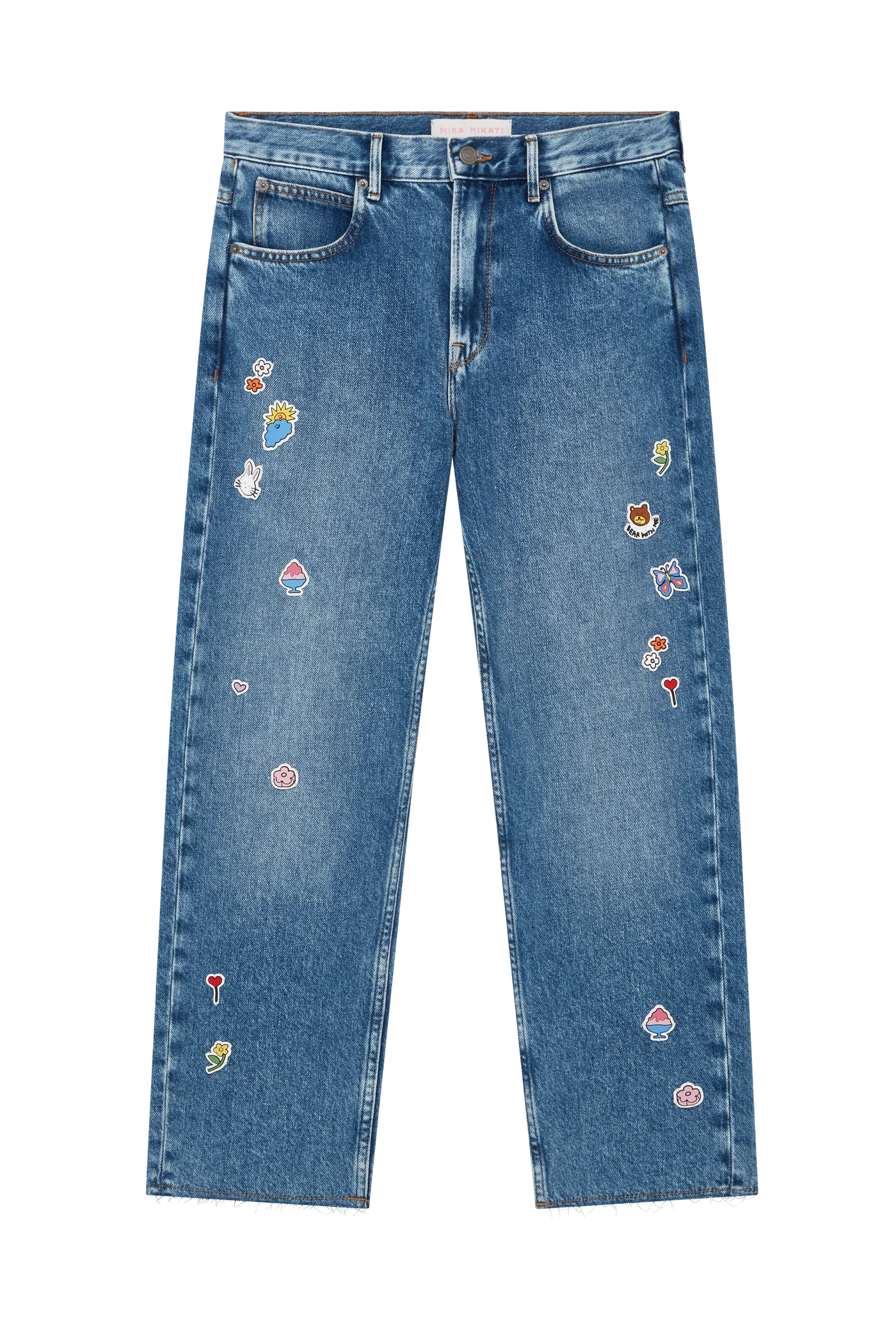 Denim With Sticker Patches