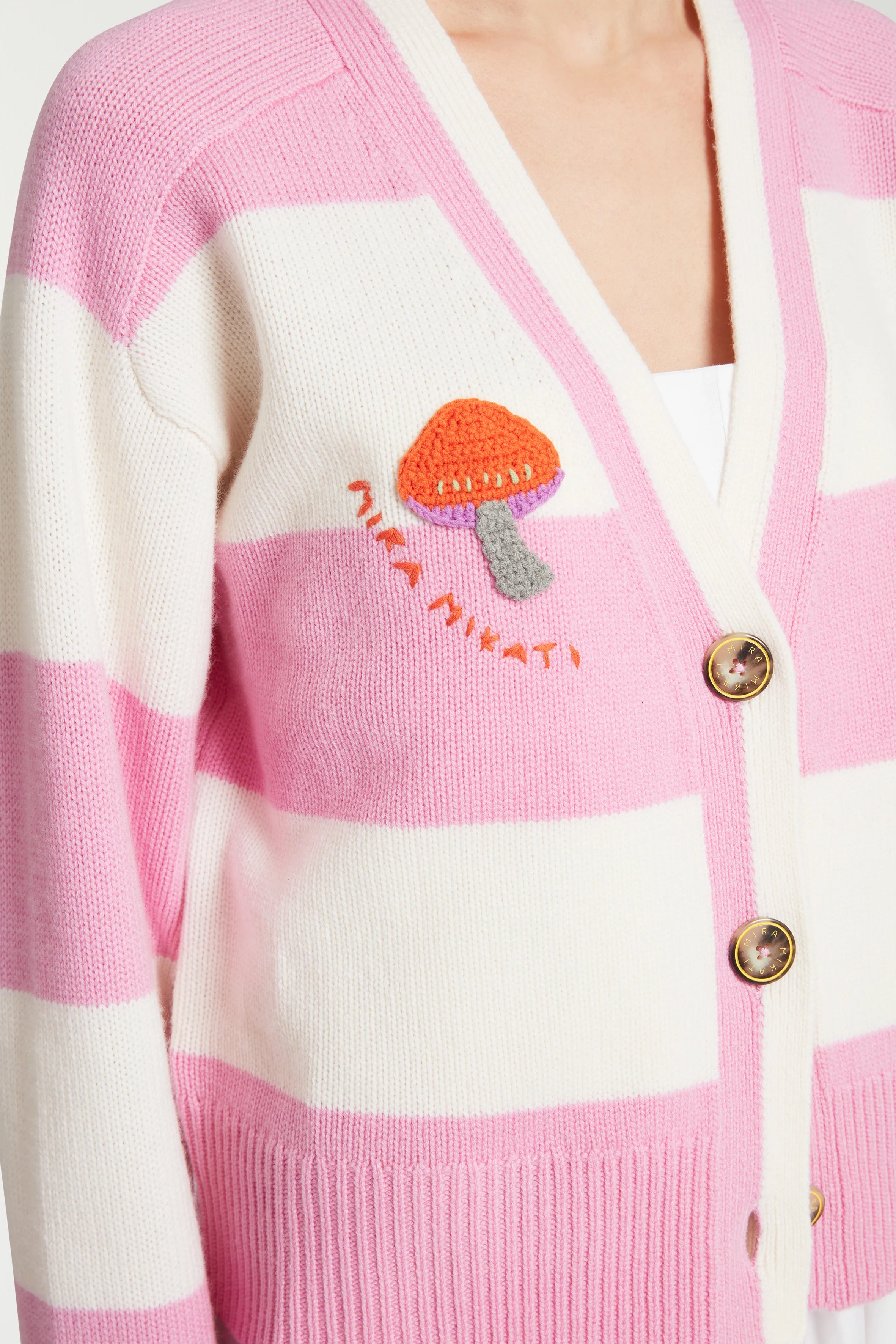 Embroidered Signature Cardigan