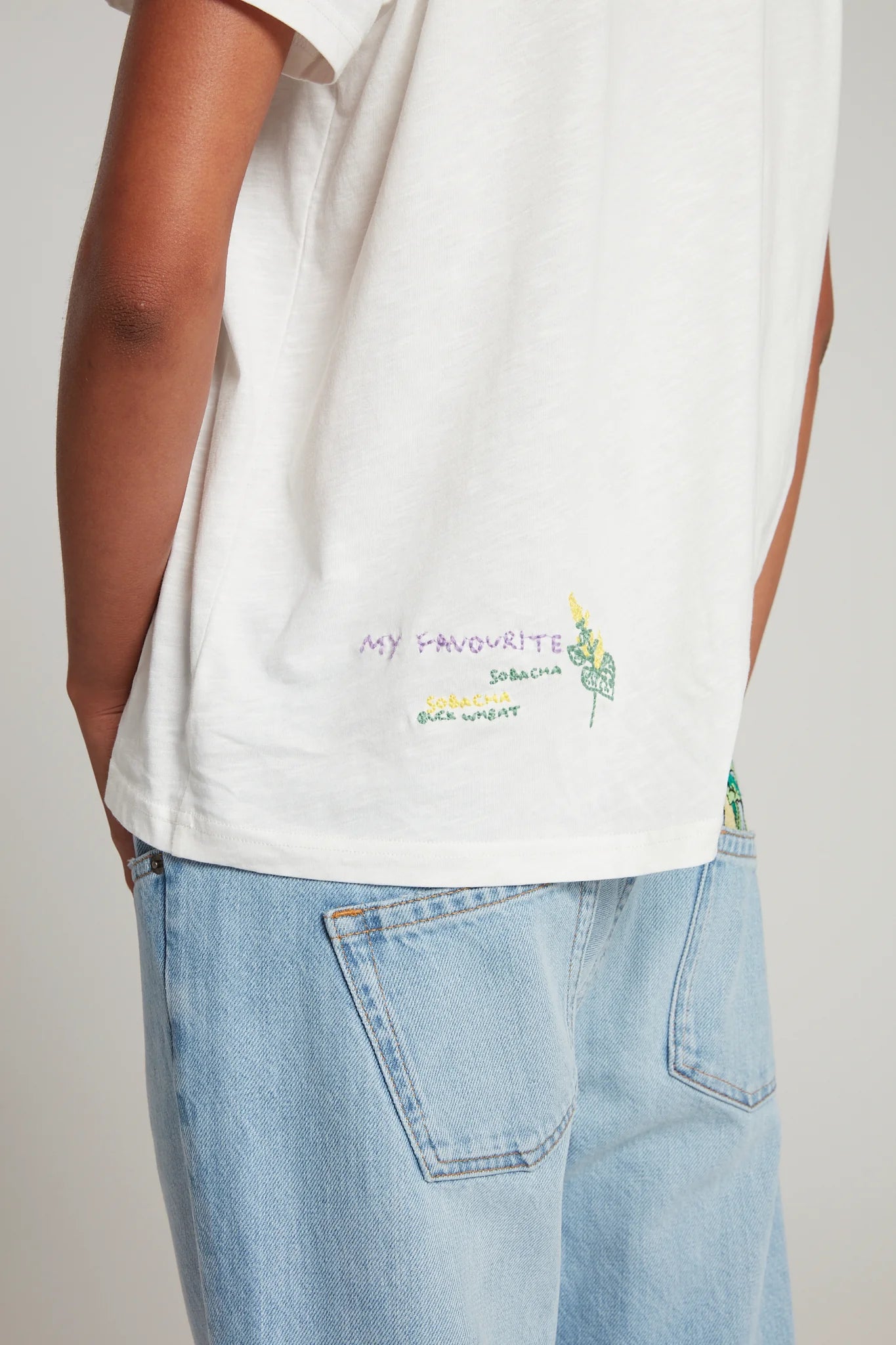 Embroidered Word T-Shirt
