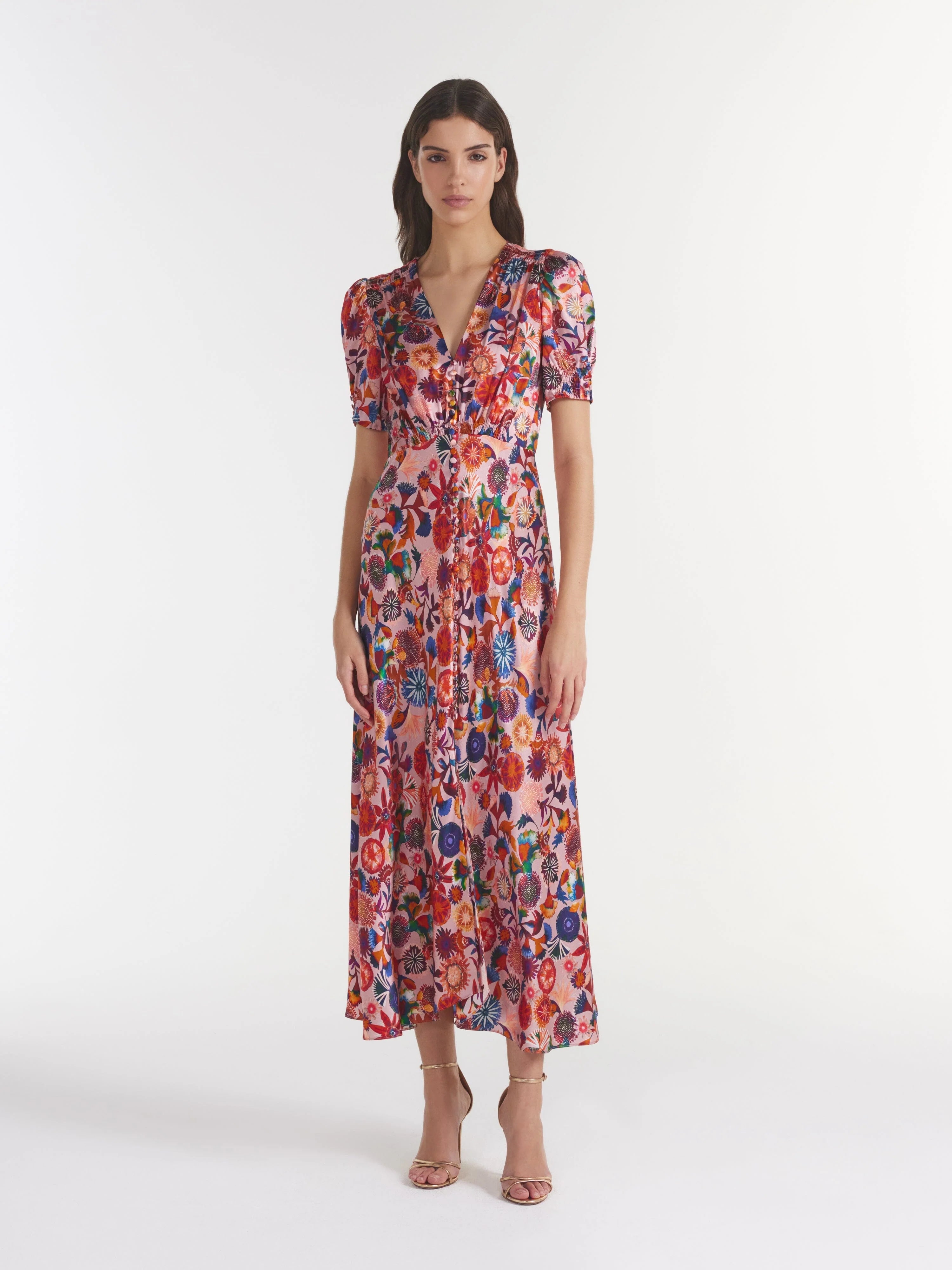 Lea Long Dress - Hibiscus Adorning