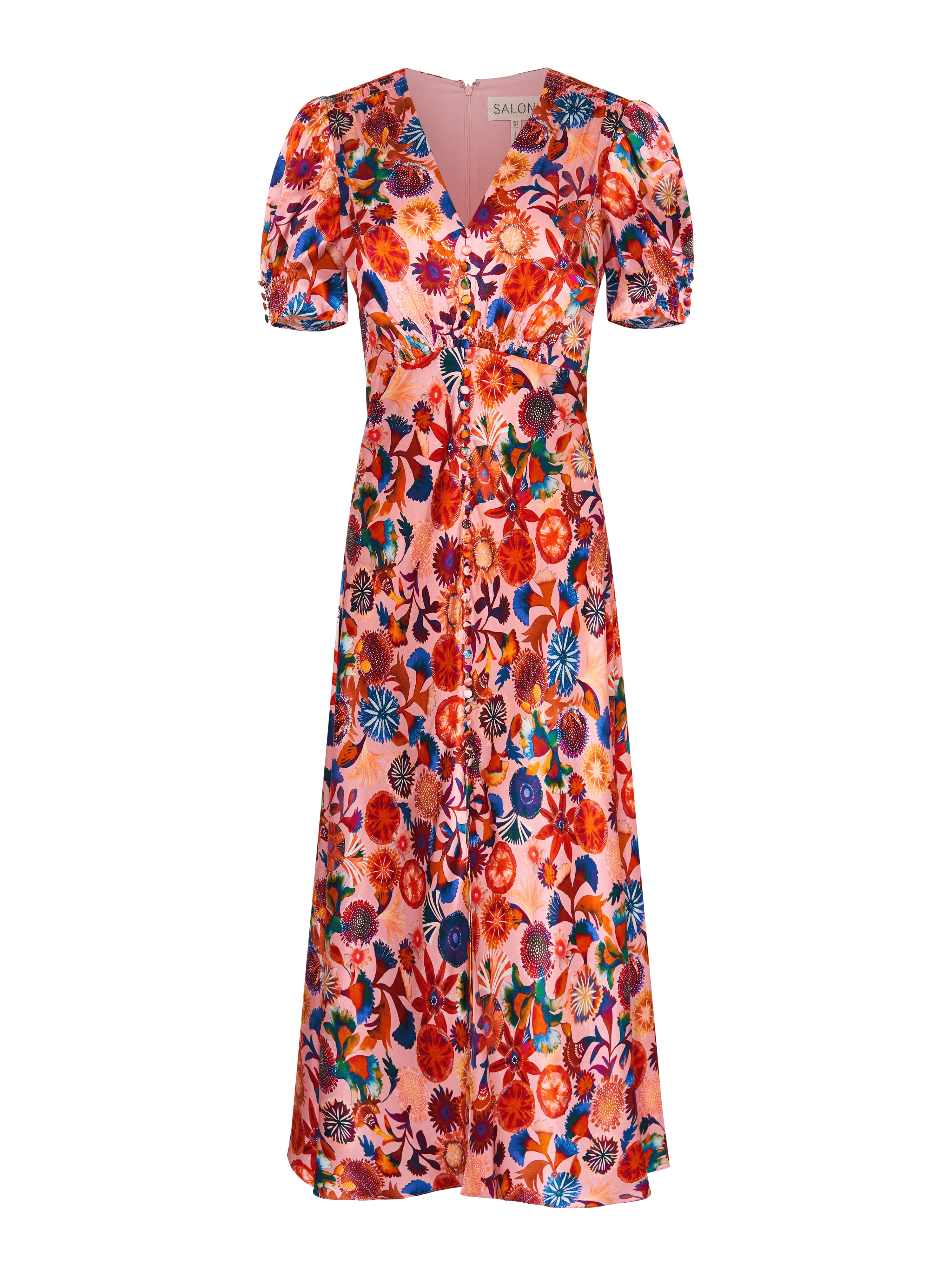Lea Long Dress - Hibiscus Adorning