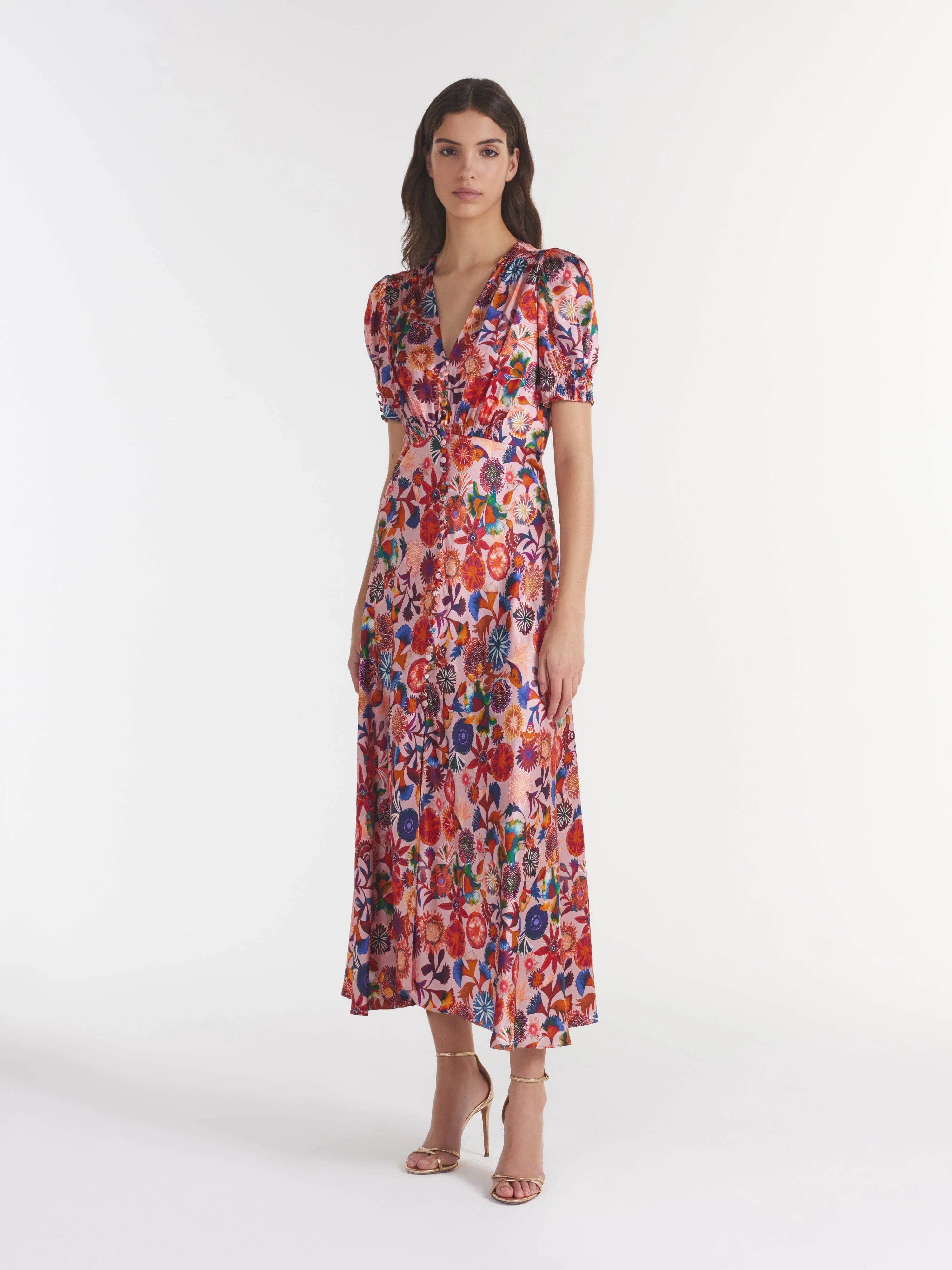 Lea Long Dress - Hibiscus Adorning