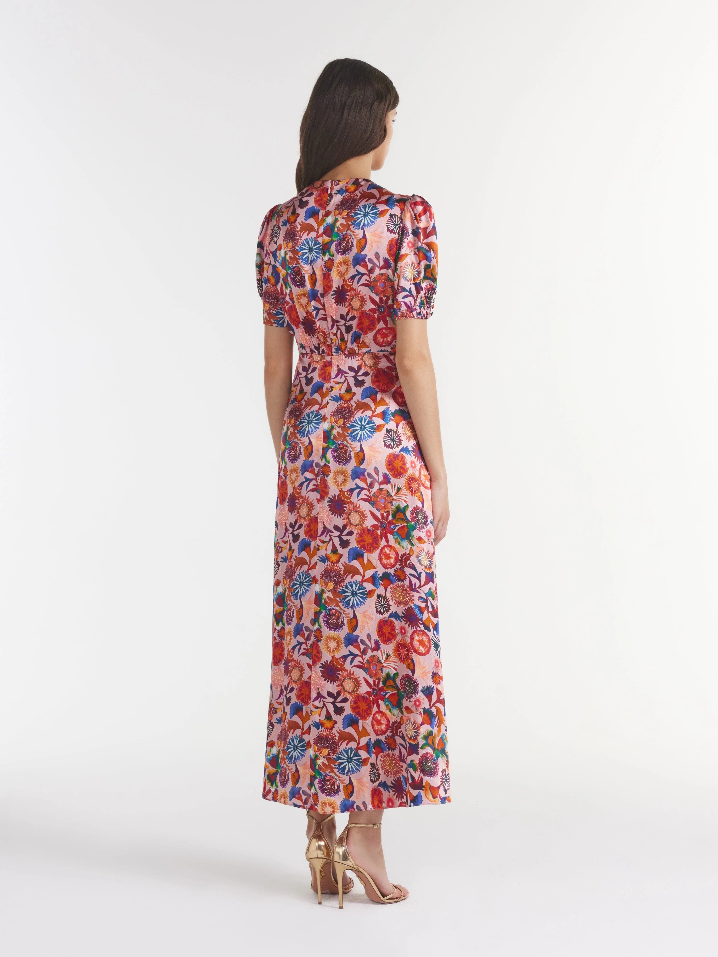 Lea Long Dress - Hibiscus Adorning