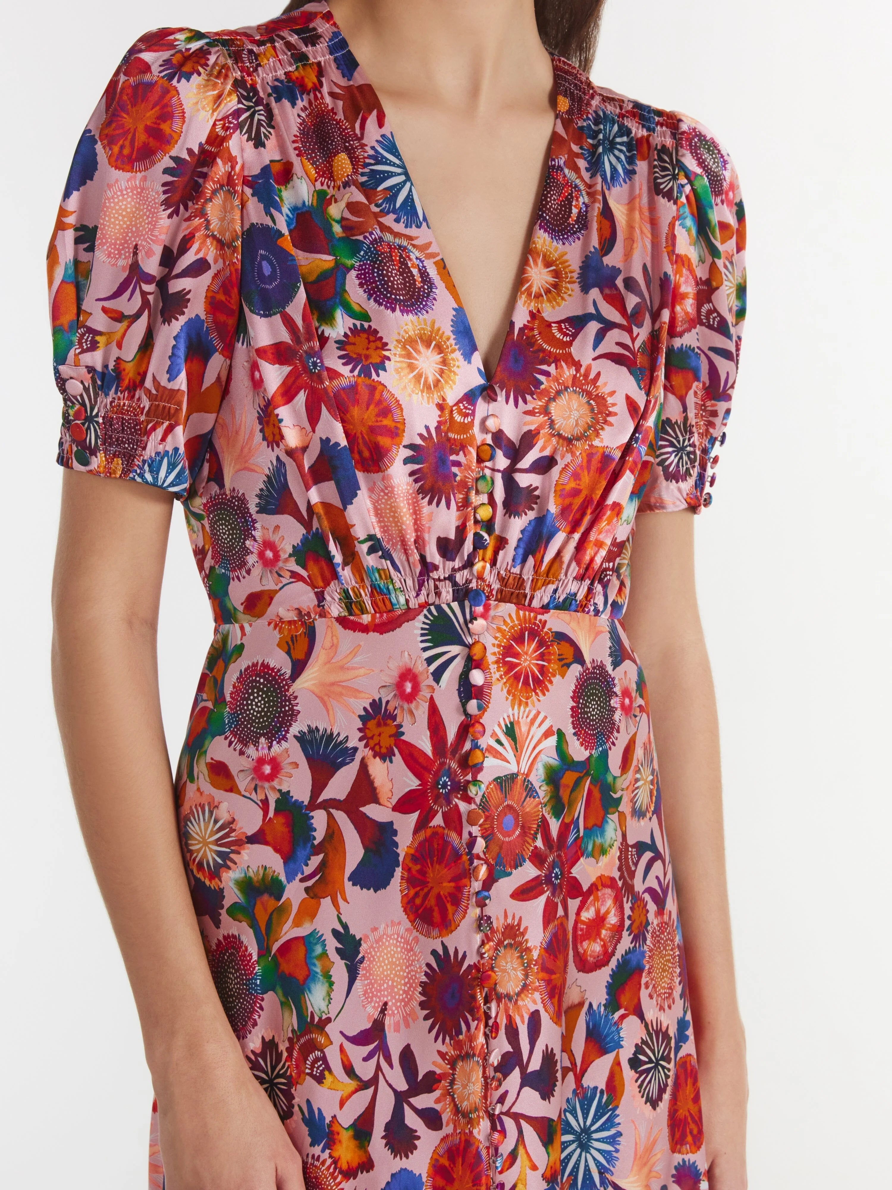 Lea Long Dress - Hibiscus Adorning
