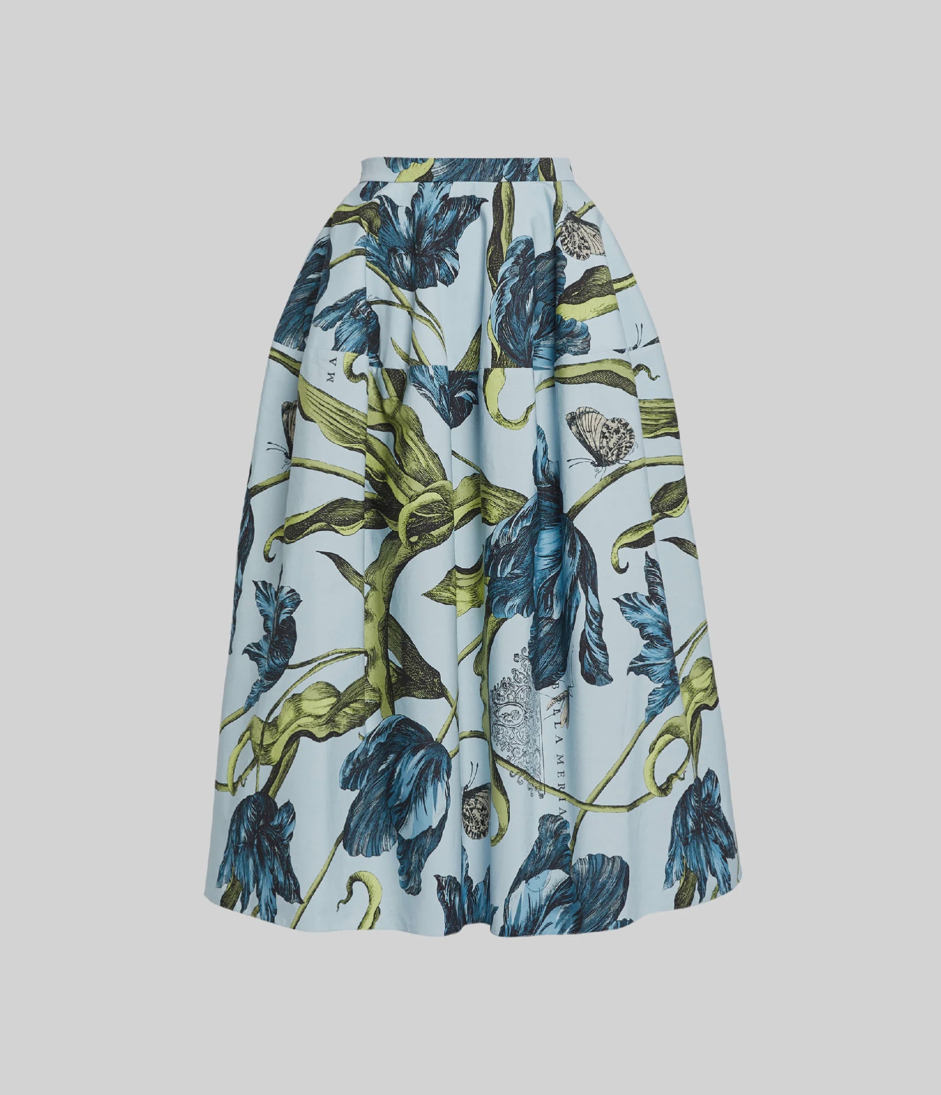 Floral Print Full Midi Skirt