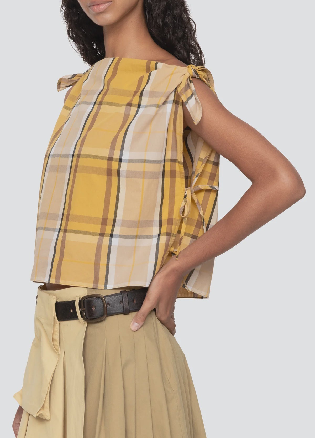 Copeland Plaid Top