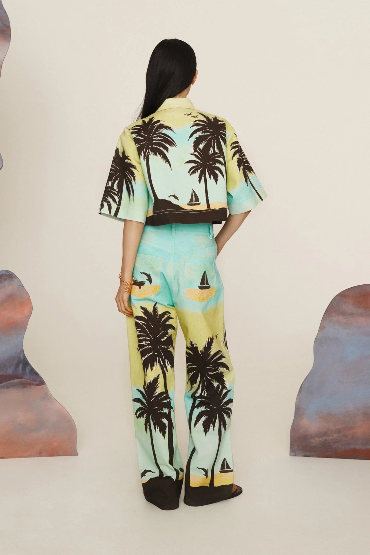 Sail Away Cropped Shirt