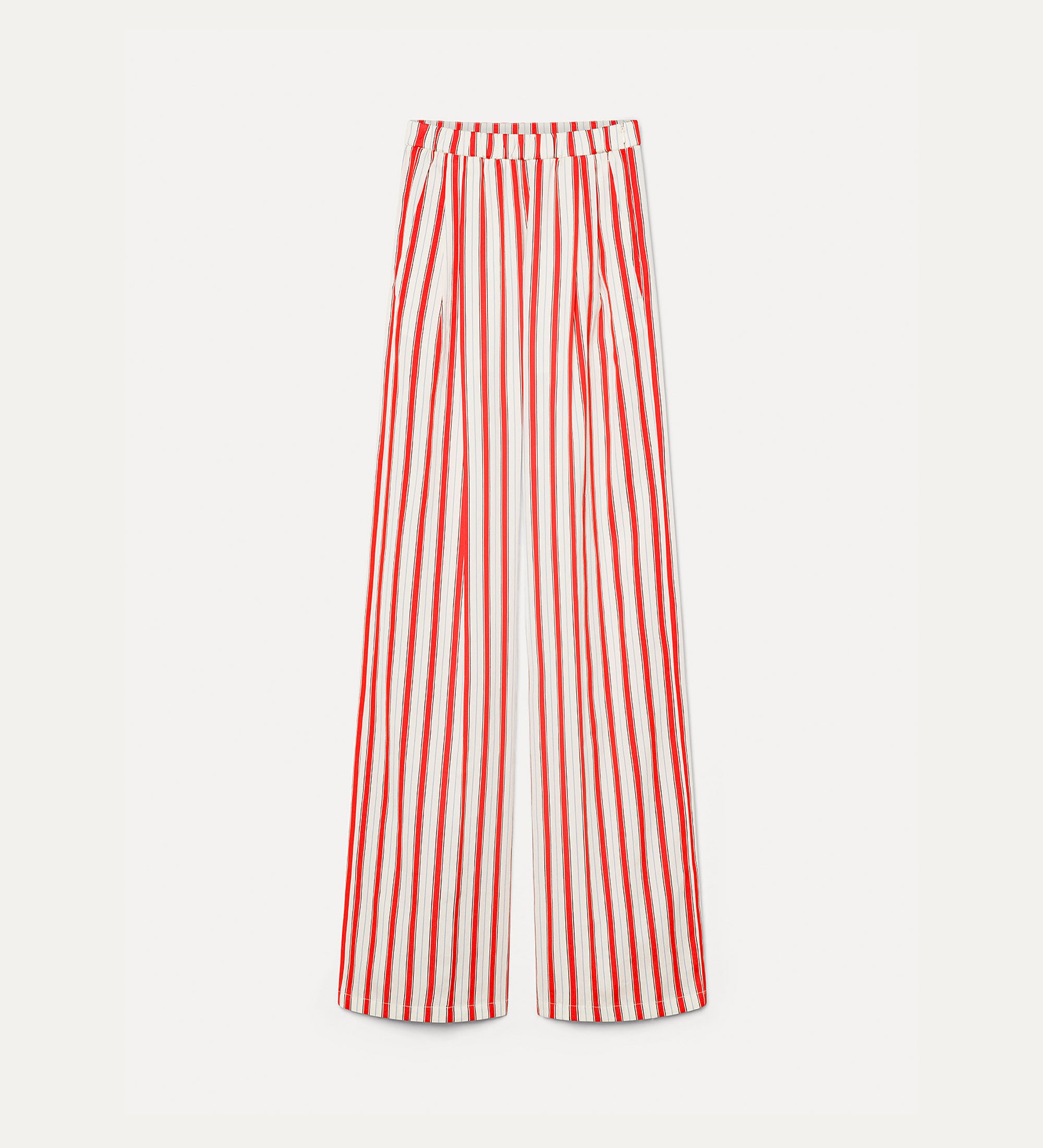 Striped Straight Cut Trousers