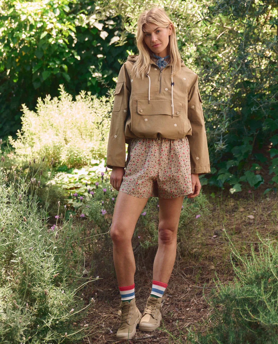 The Embroidered Cropped Trailhead Pullover