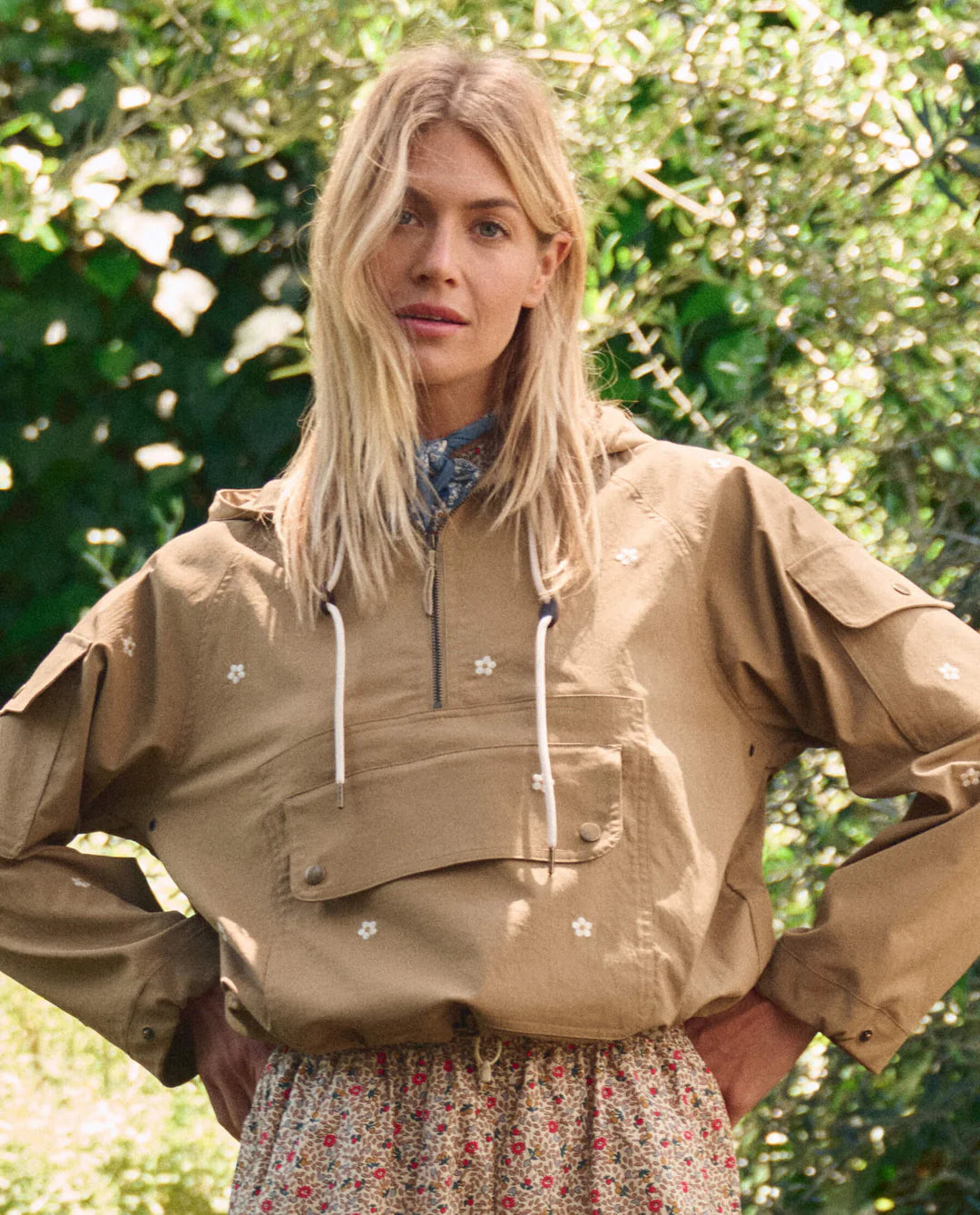 The Embroidered Cropped Trailhead Pullover