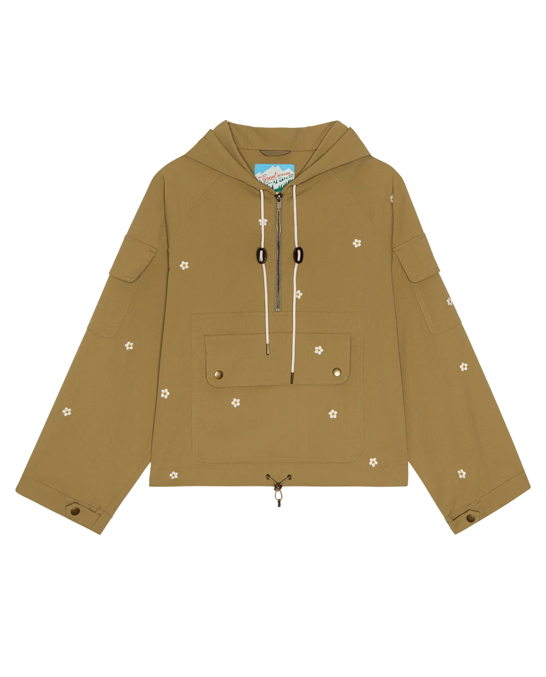 The Embroidered Cropped Trailhead Pullover