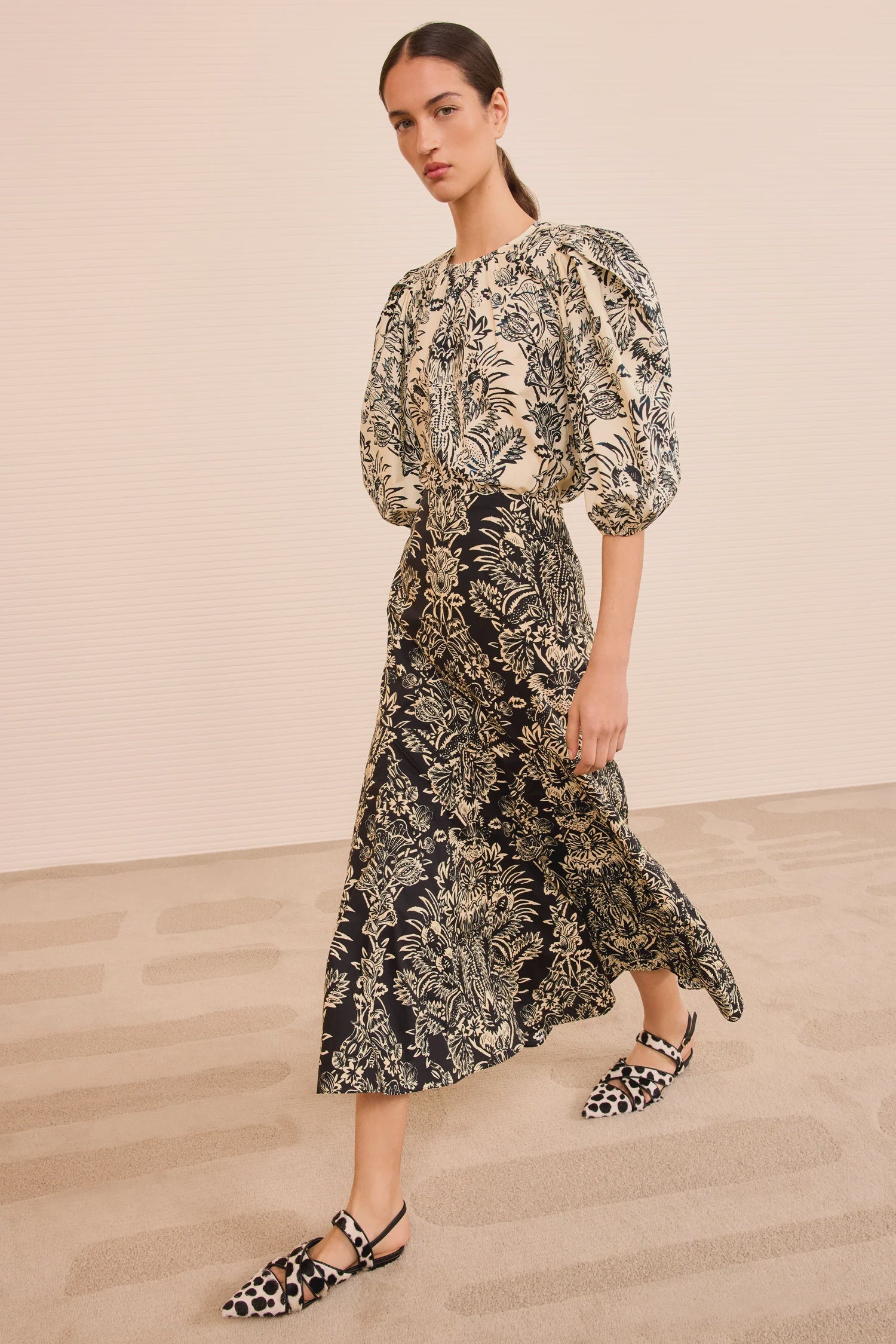 Clarisse Trumpet Midi Skirt