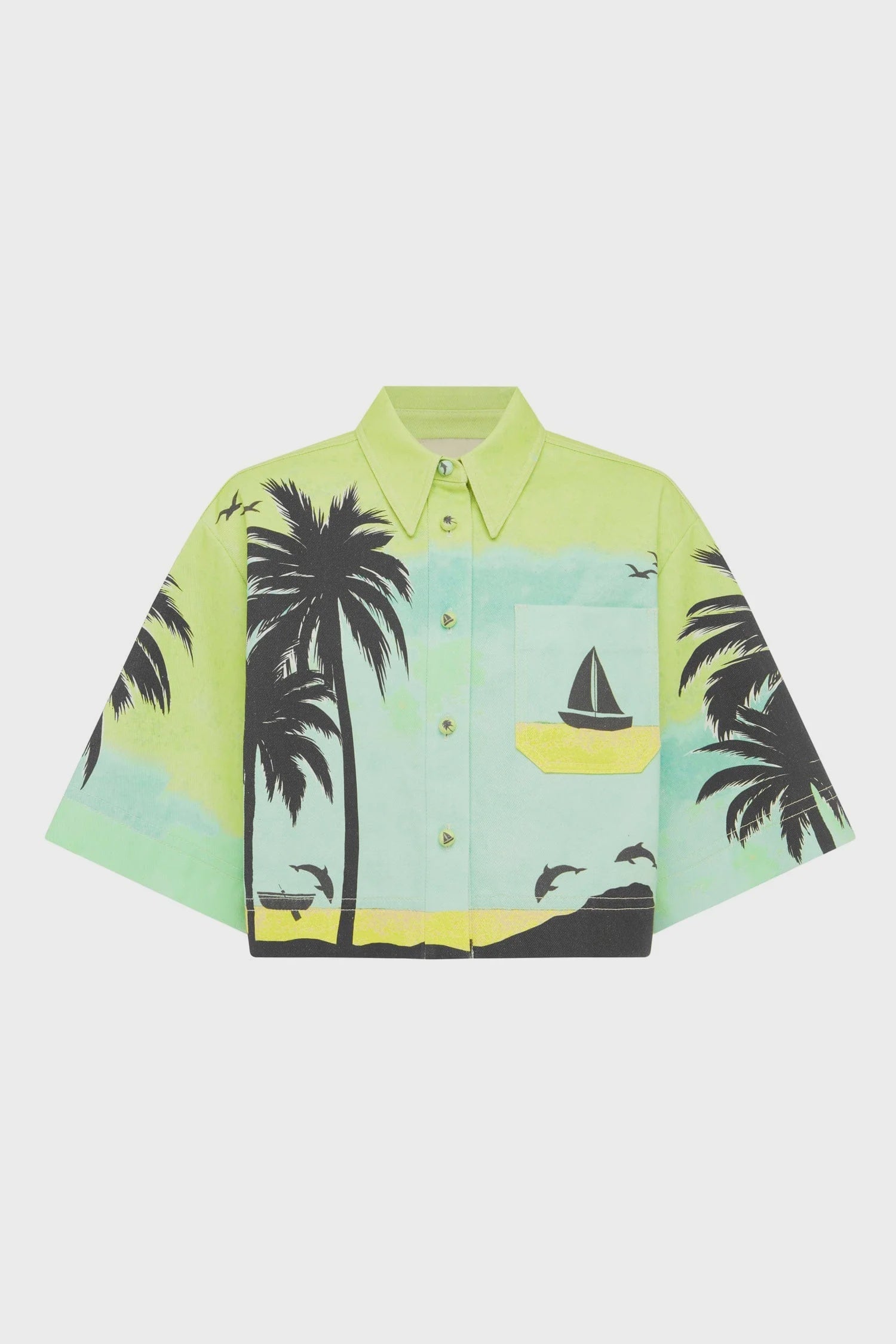 Sail Away Cropped Shirt
