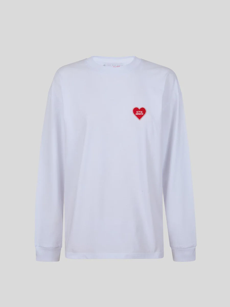 Heart Patch Long Sleeve T-Shirt