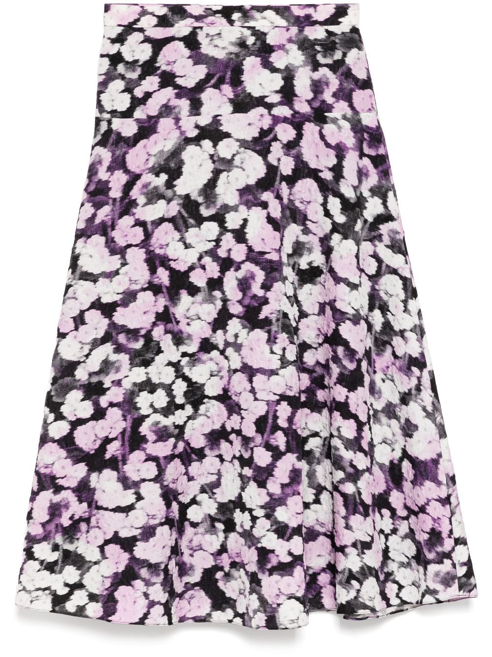 Matelasse Graphic Print Skirt