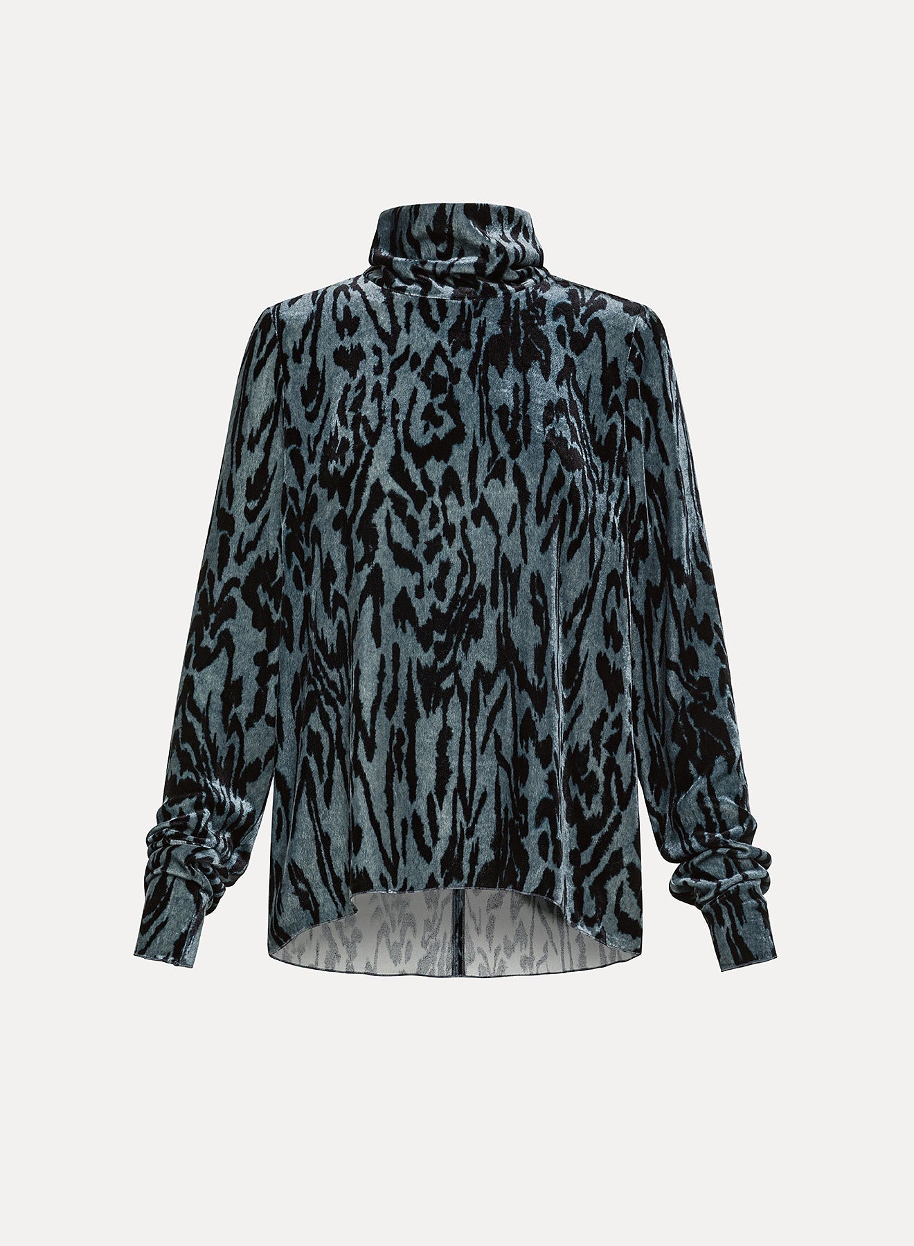 14415_Printed Velvet Turtleneck