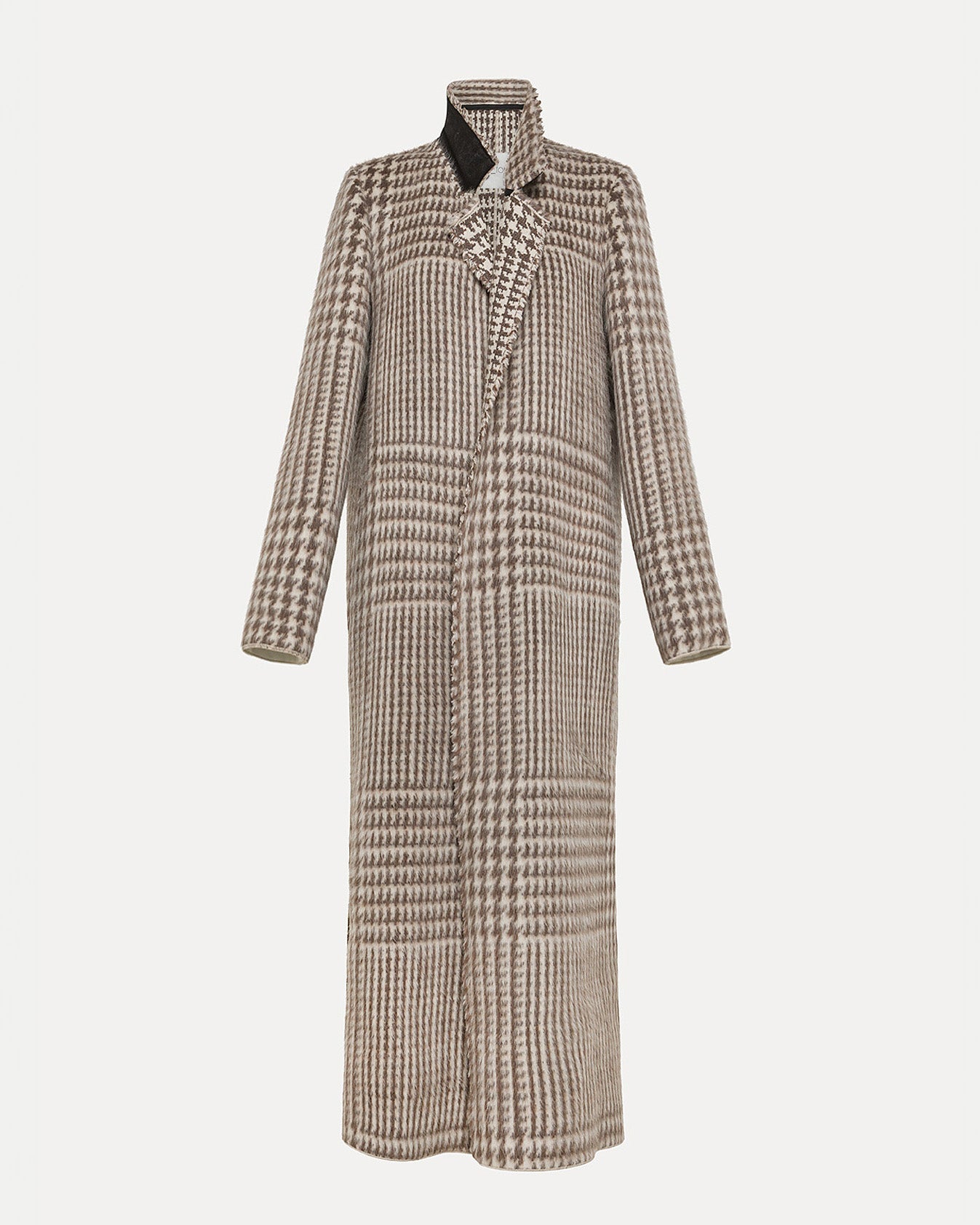 Alpaca Chic Macro Check Coat