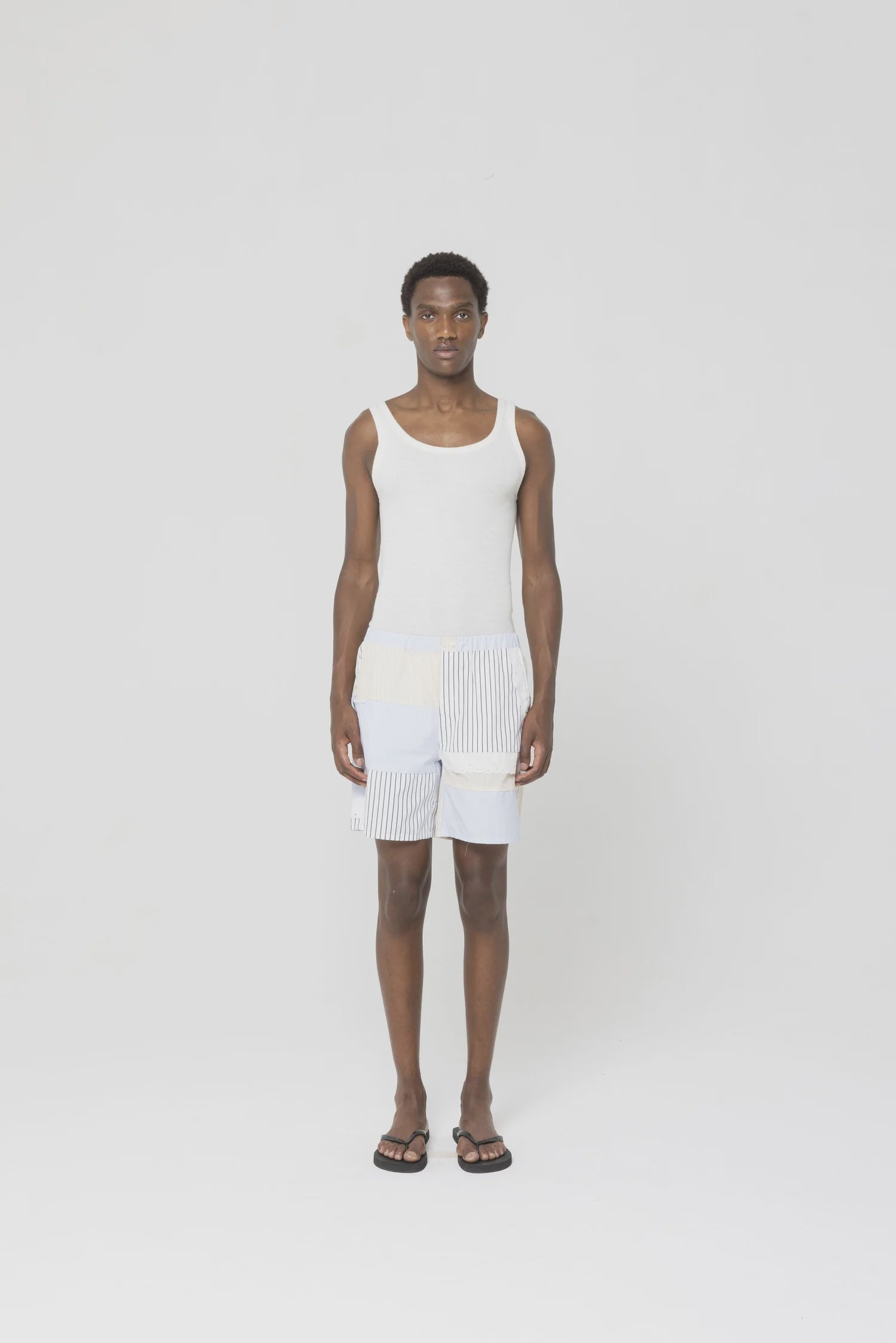 Fede Patchwork Shorts with Lace Trimmings
