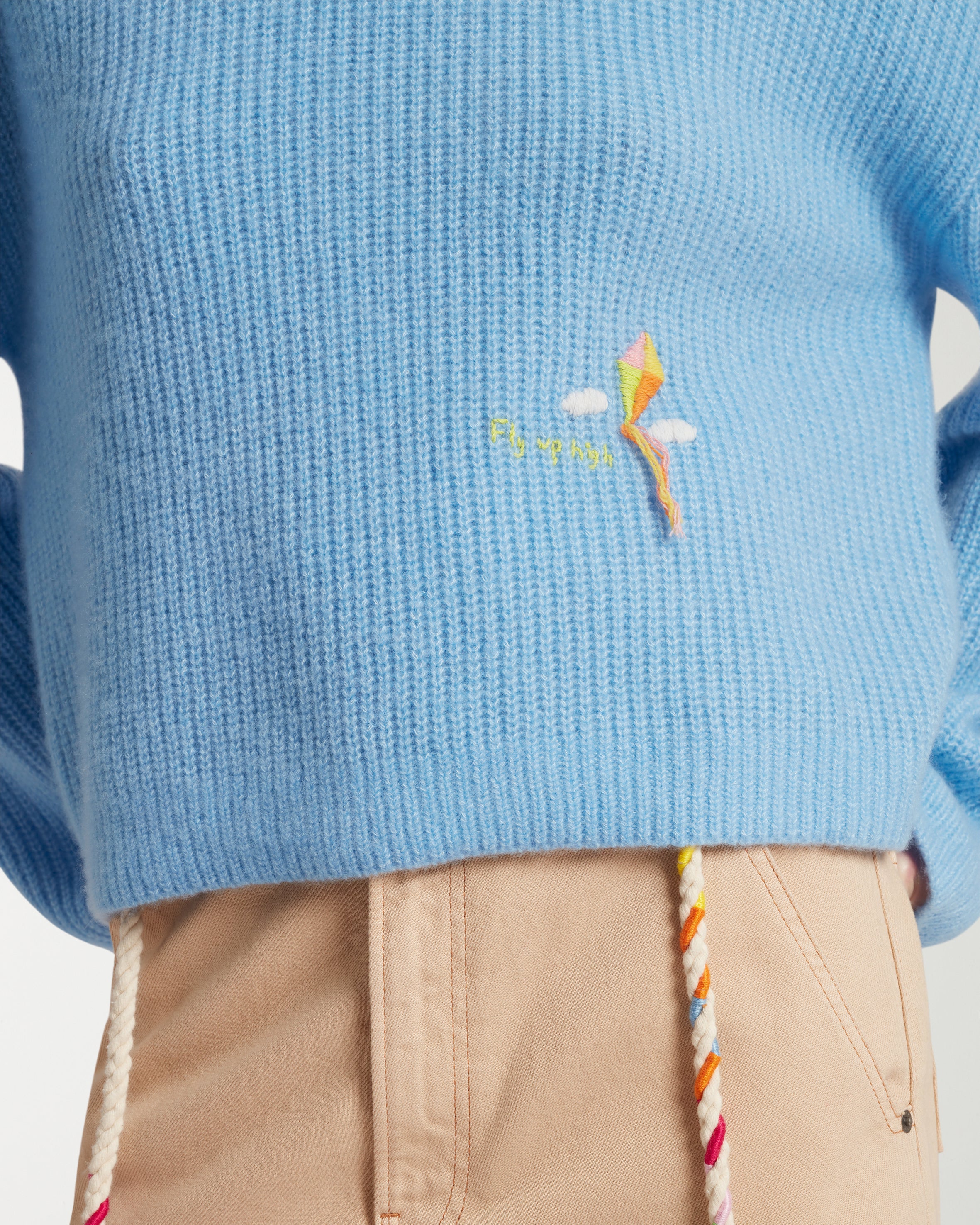 Hand Embroidered Kite Jumper