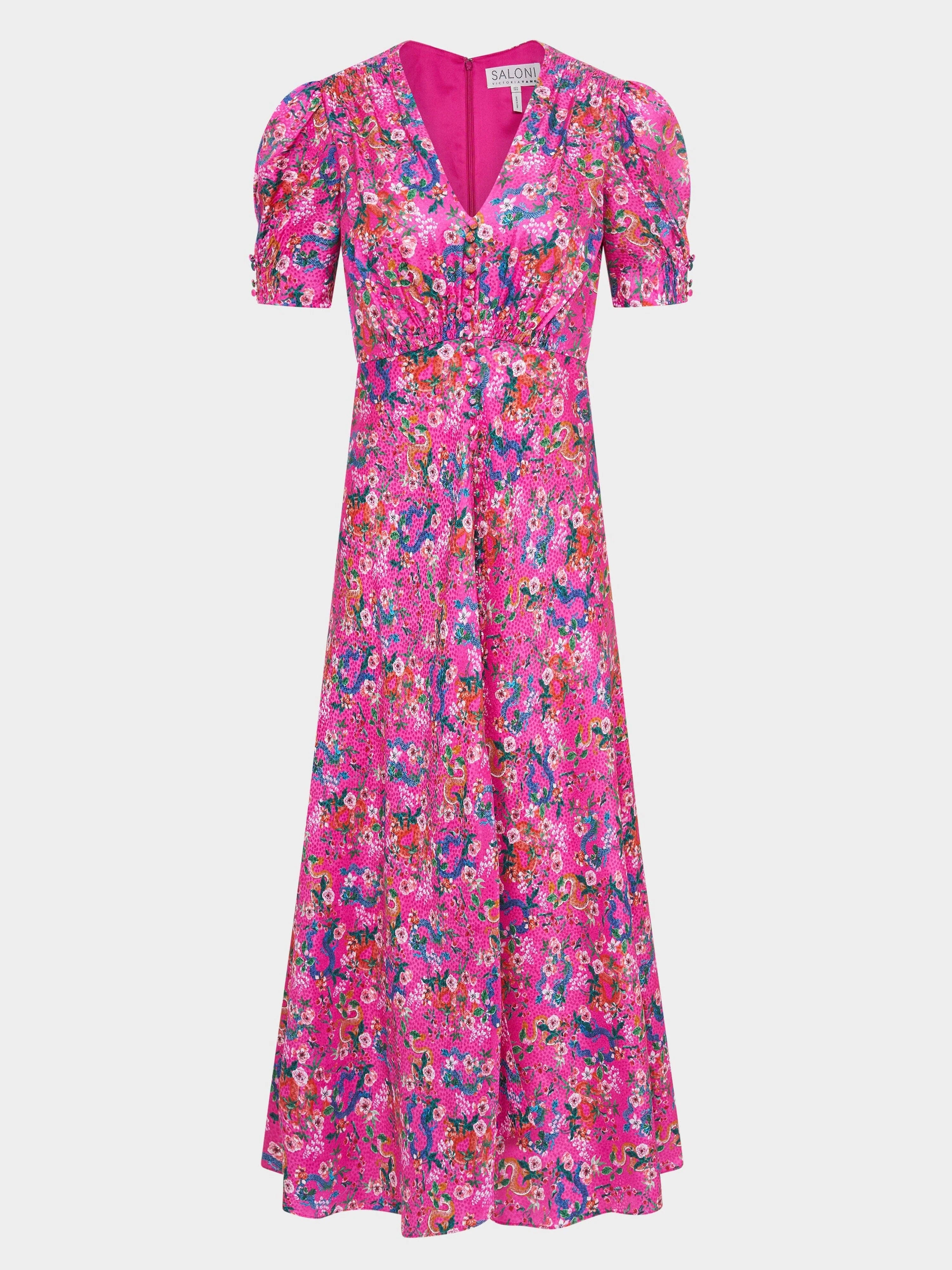 Lea Long Dress - Hibiscus Adorning