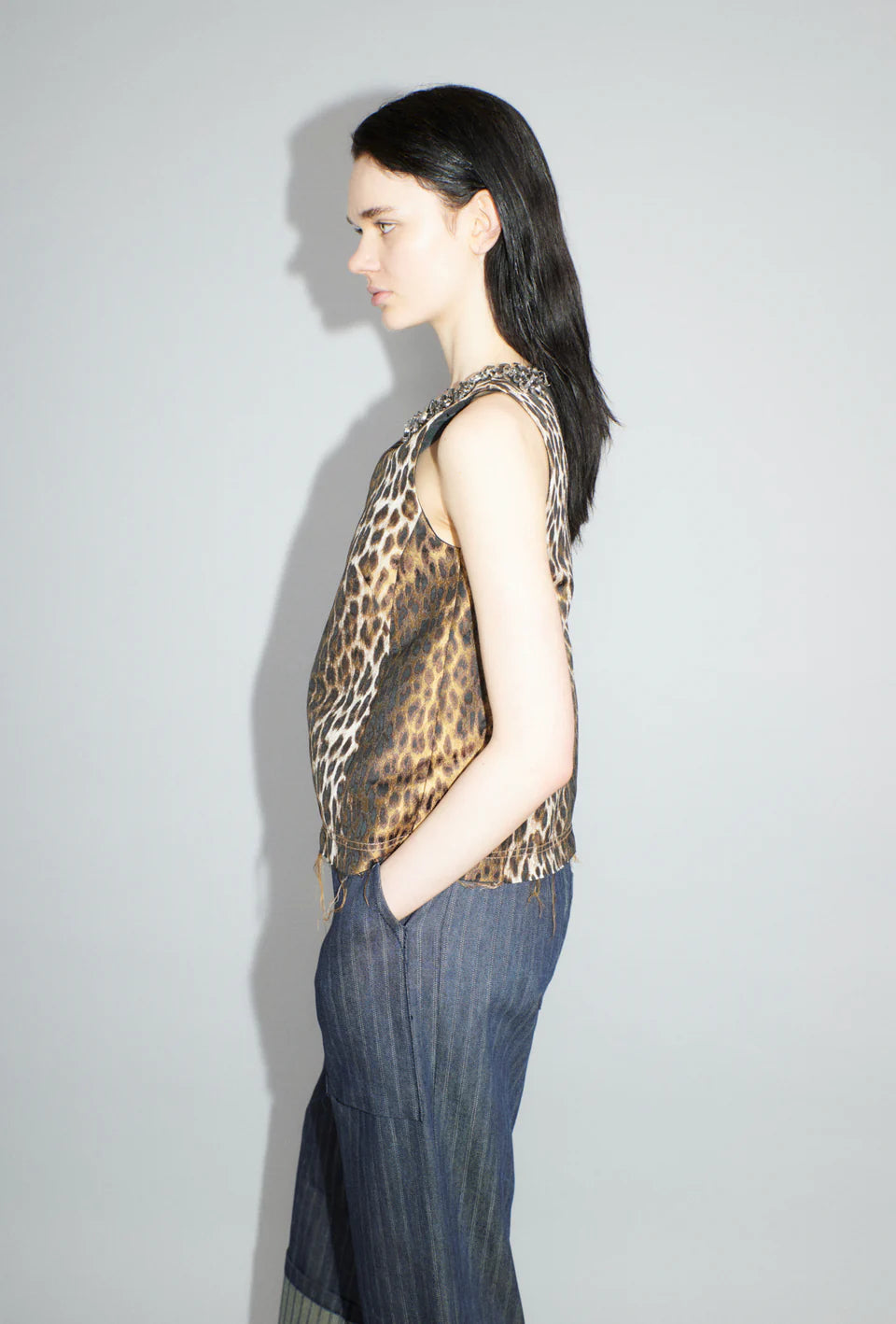 Leopard Jaquard Top