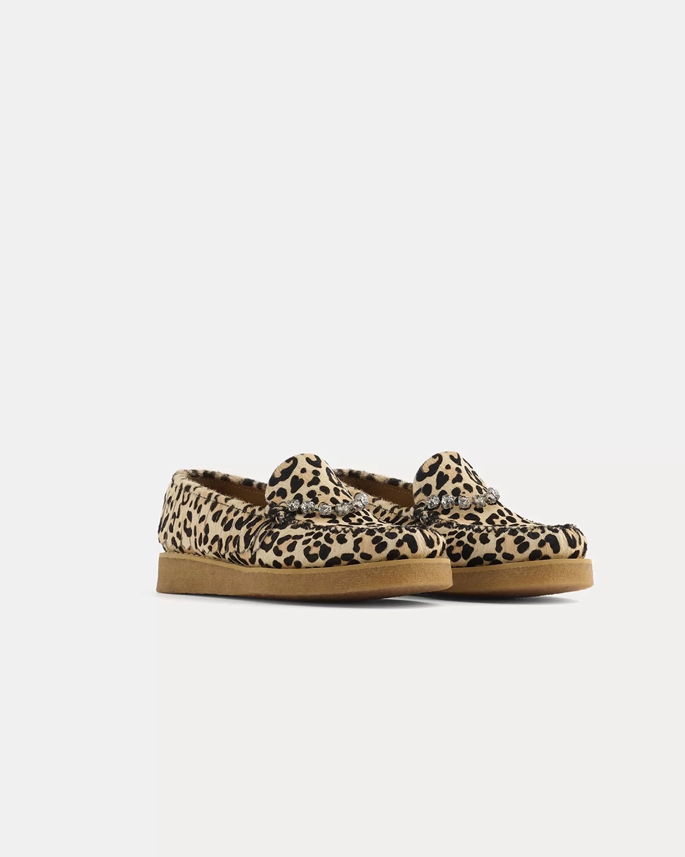 Moccasin in Animal–Patterned Pony Skin