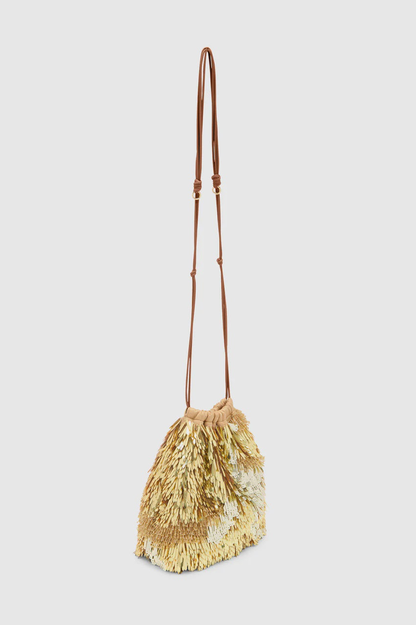 Celeste Pailette Drawstrinb Bag