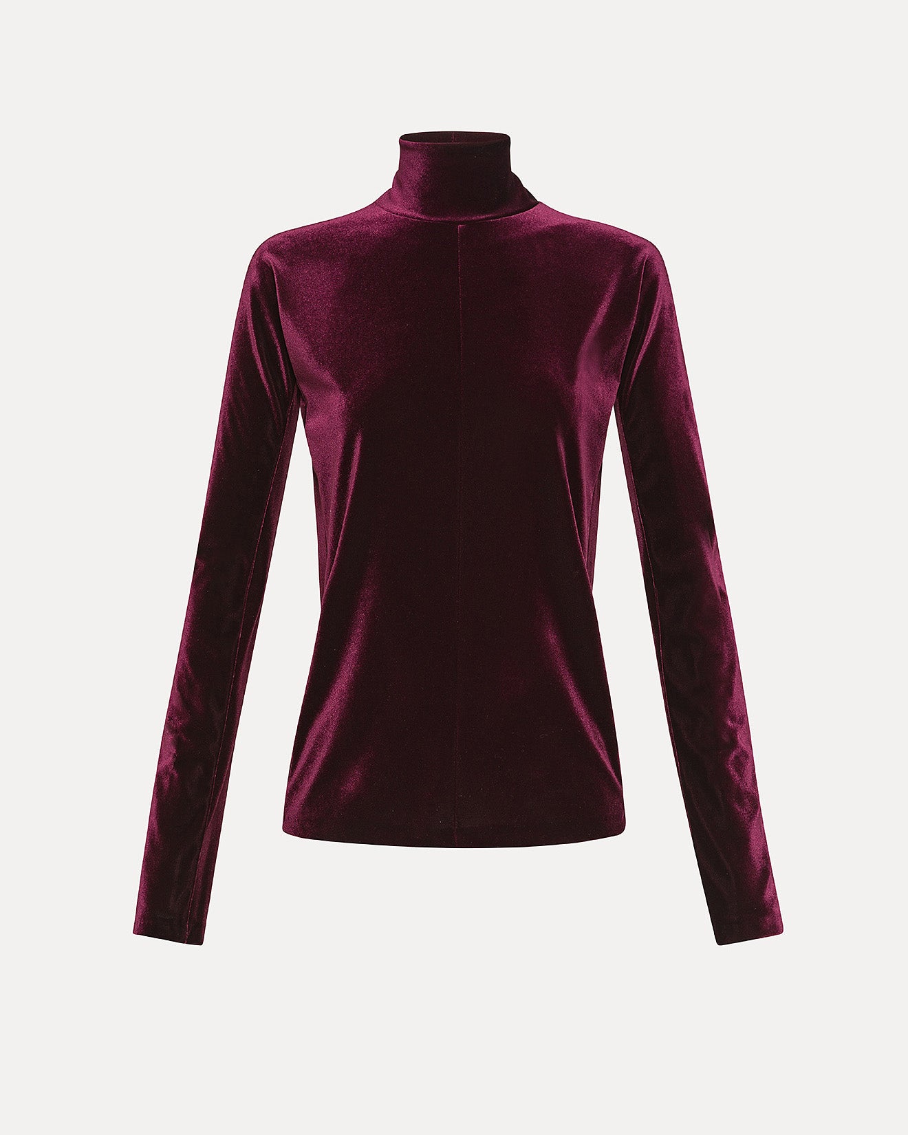 Rollneck Sweater in Stretch Velvet