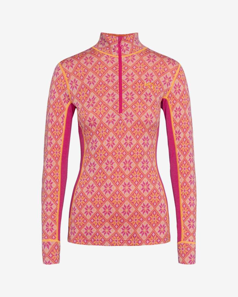 Rose Half Zip Top