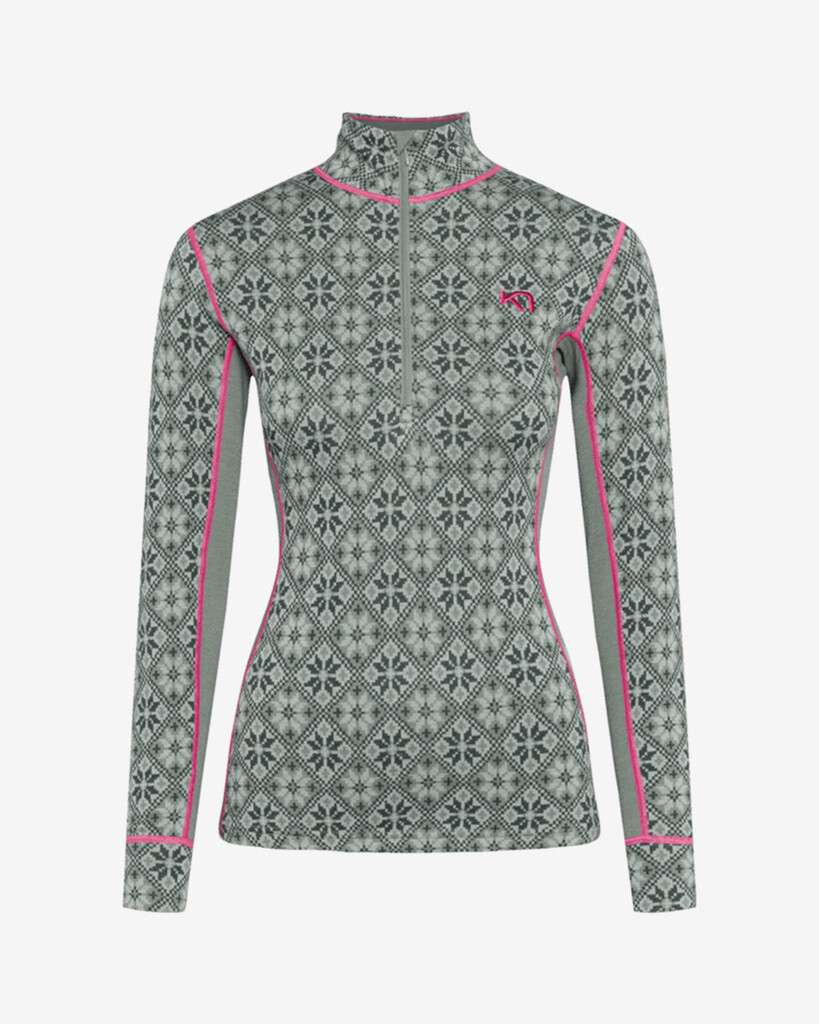 Rose Half Zip Top