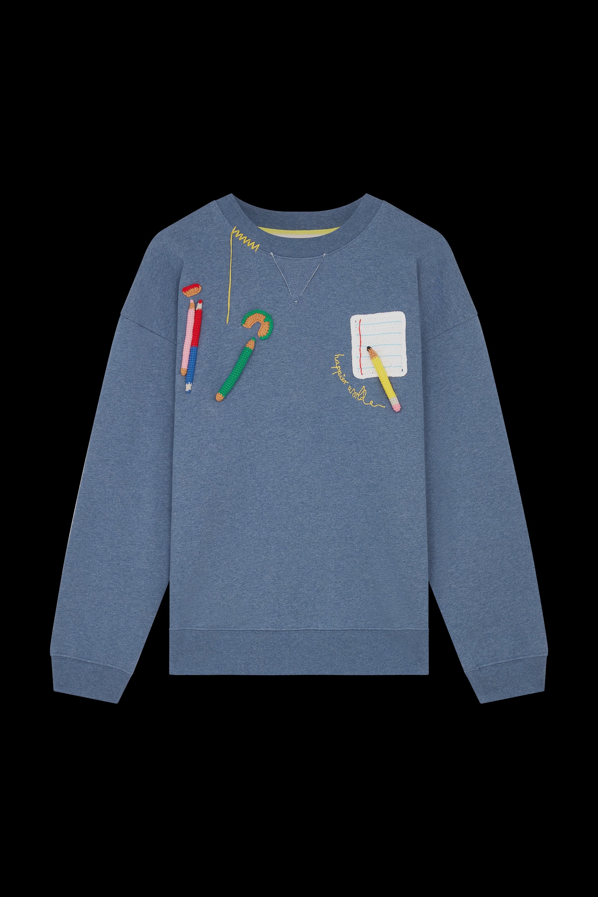 Crochet School Patch Sweater