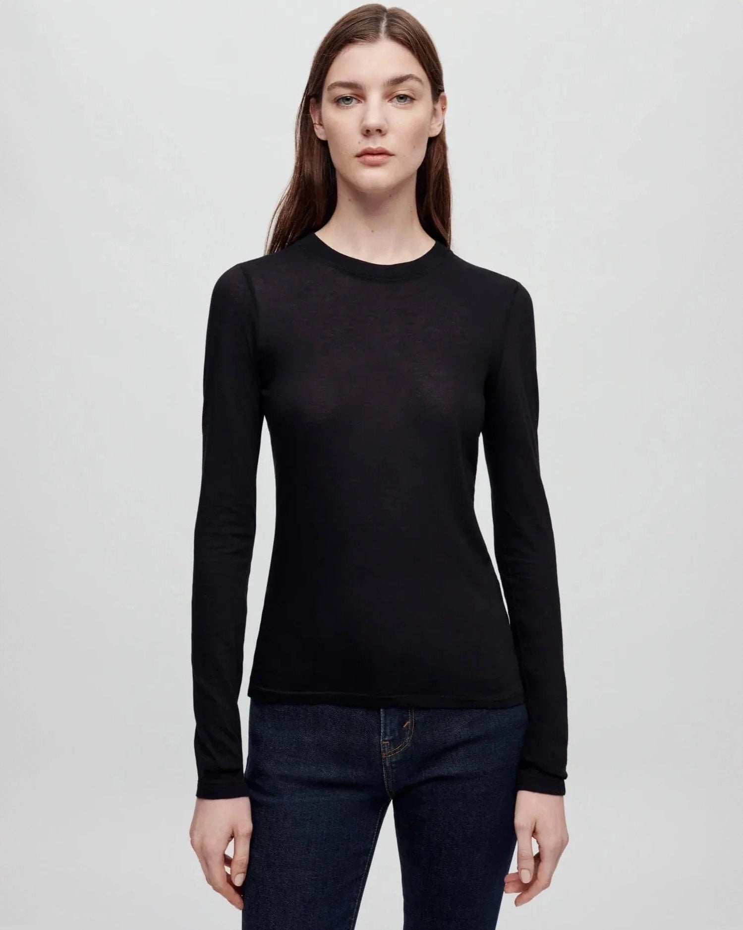 Sheer Long Sleeve T-Shirt