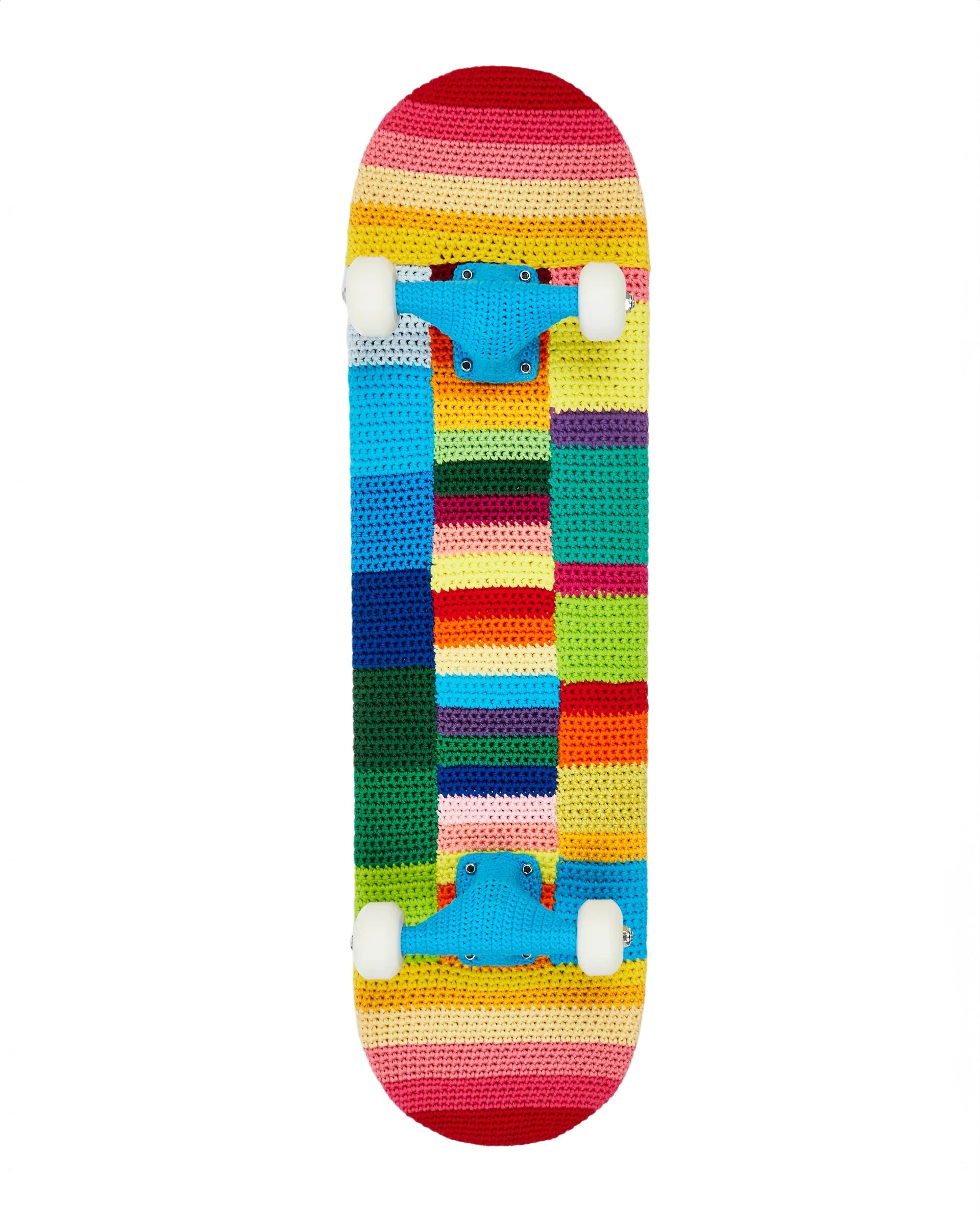 Striped Knitted Skateboard