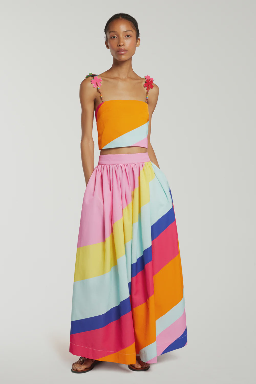 Bold Stripe Maxi Skirt