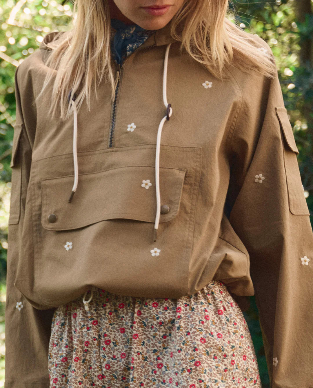 The Embroidered Cropped Trailhead Pullover