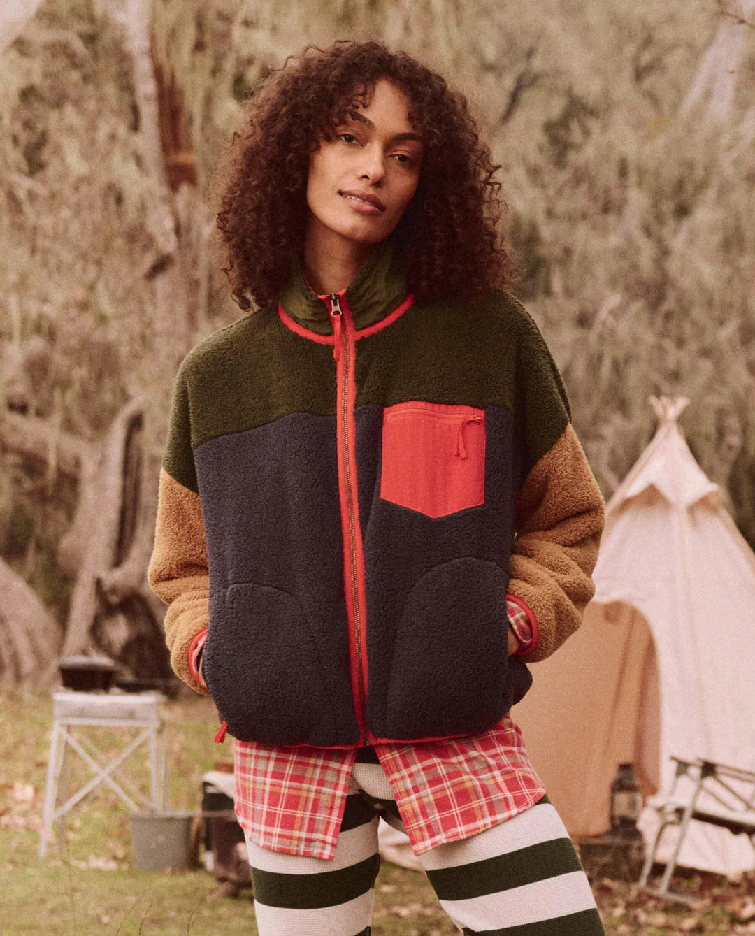 The Plush Colorblock Terrain Full-Zip