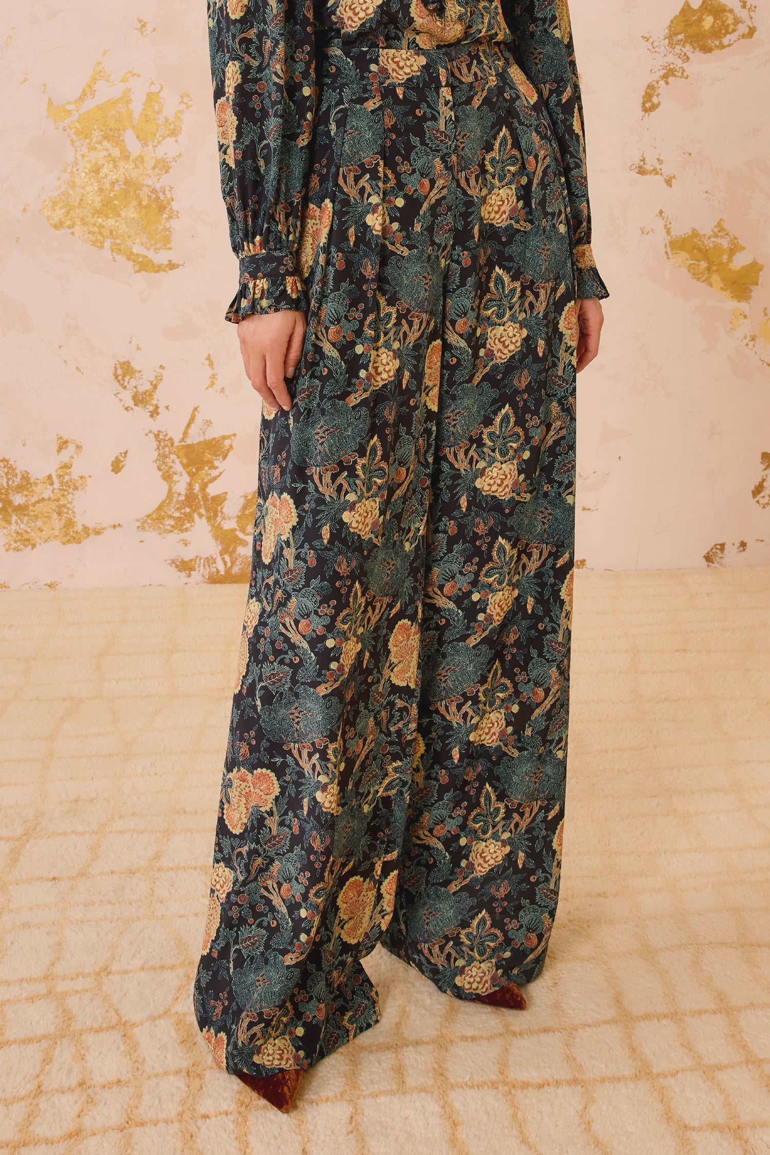 Aviva Silk High Waist Pant