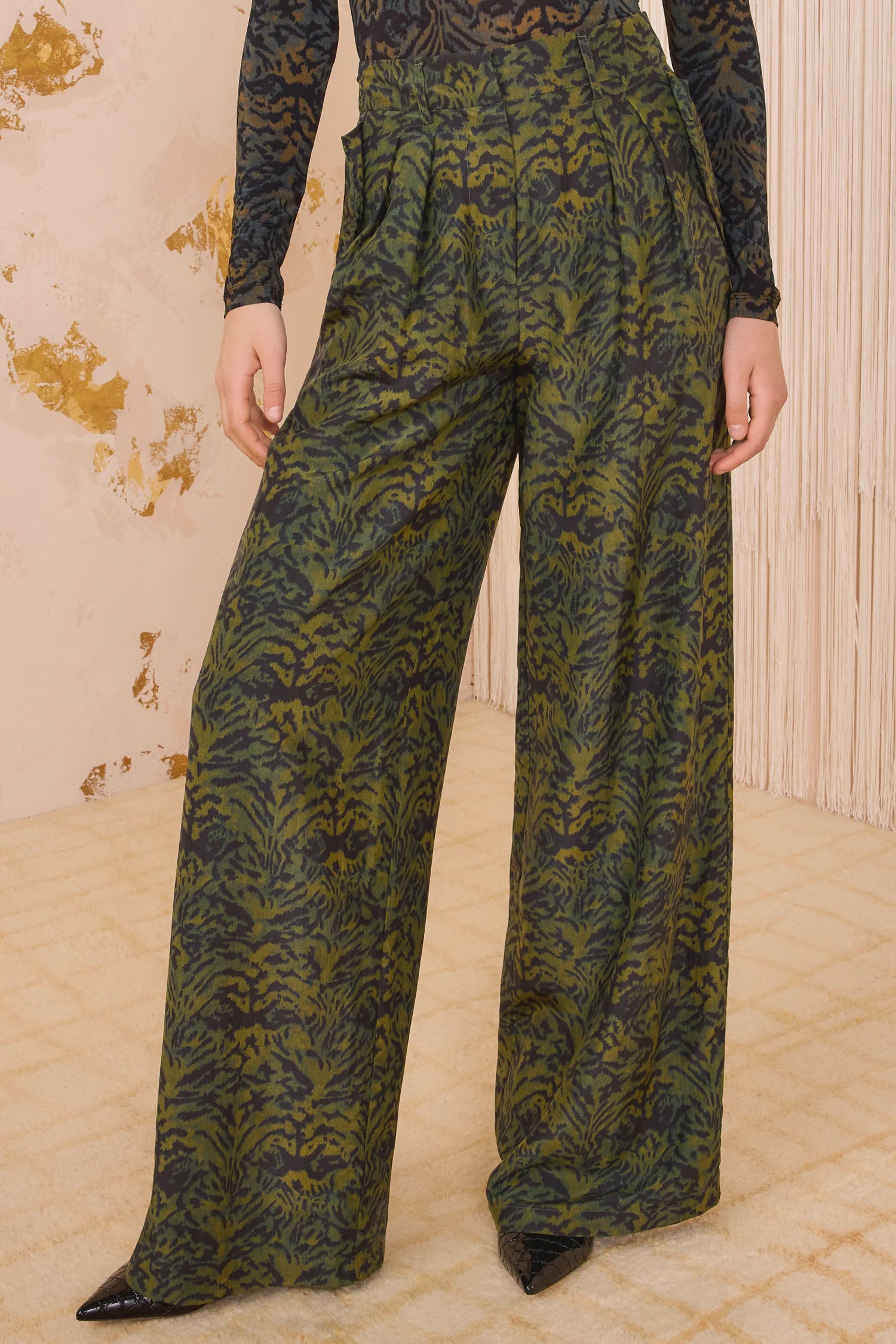 Charlie Silk High Waist Pants
