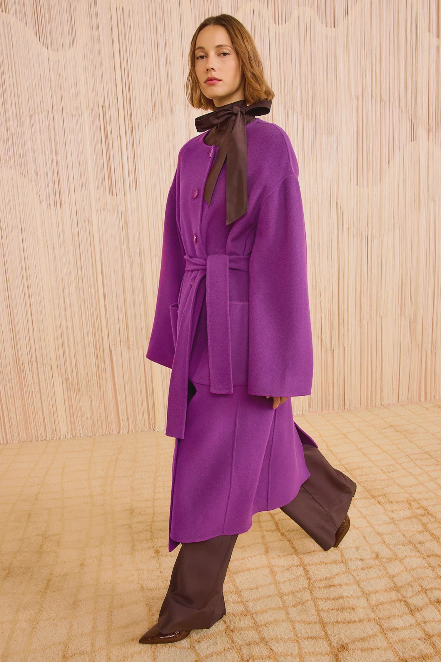 Fernanda Double Faced Wool Coat