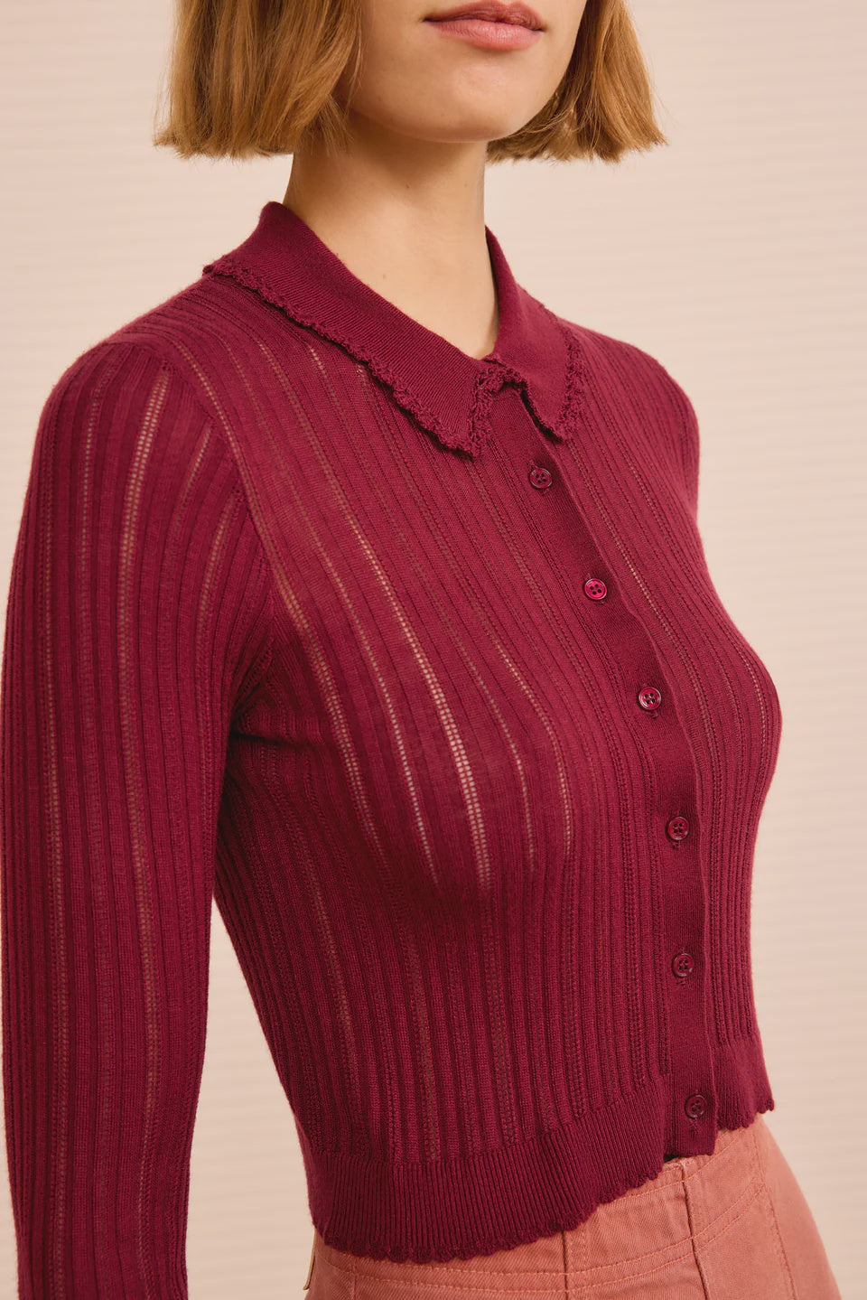 Lottie LS Collared Cardigan