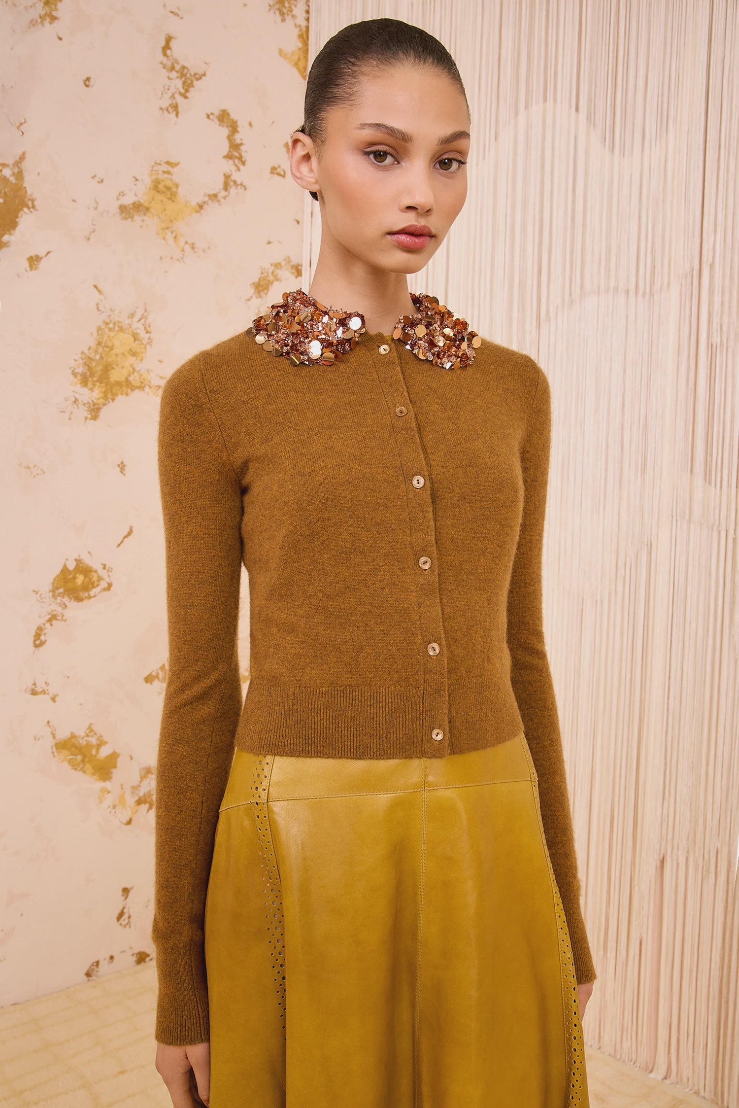 Margaux Embroidered Cashmere Cardigan