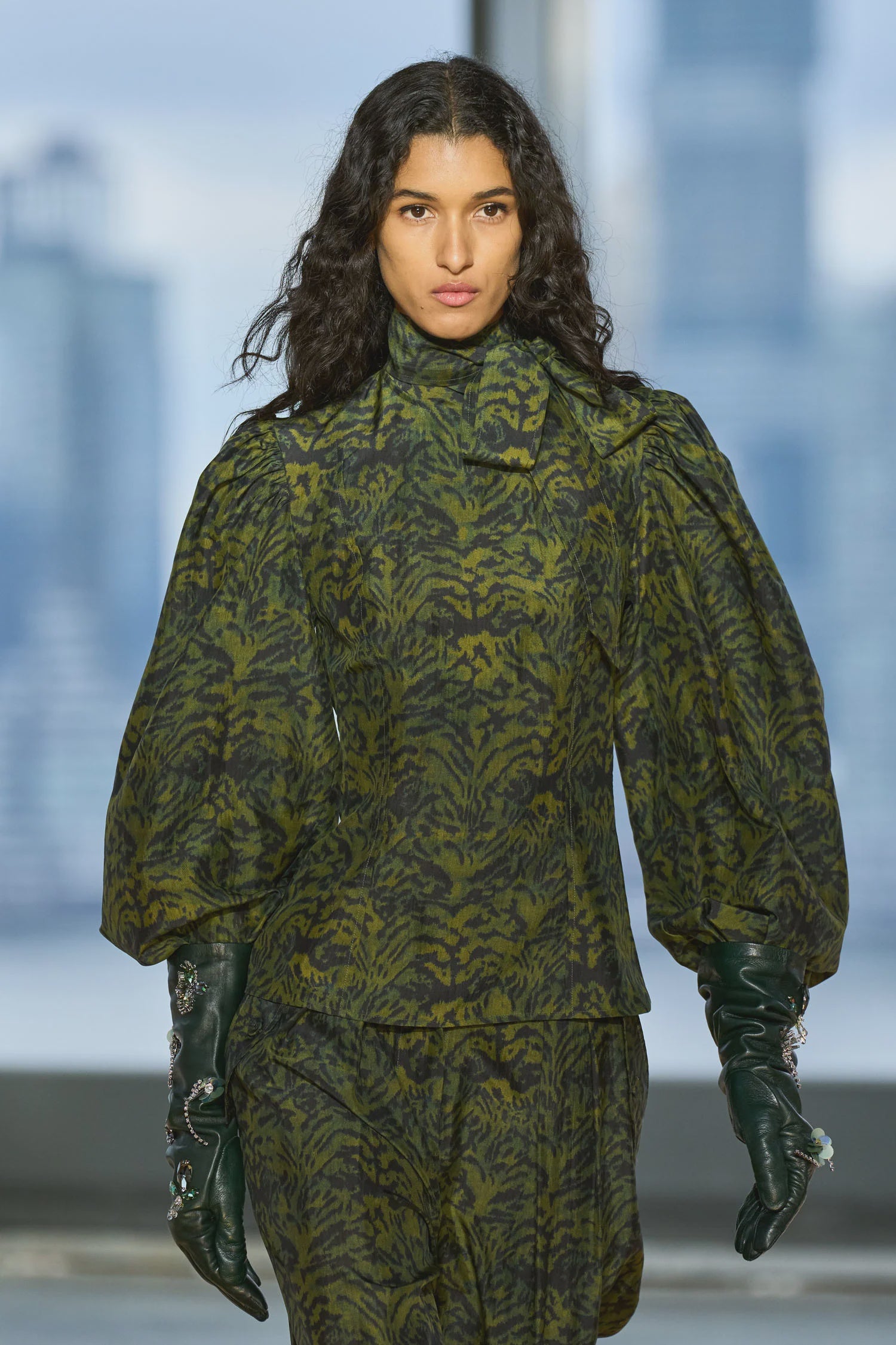 Giorgia Silk Neck Tie Blouse
