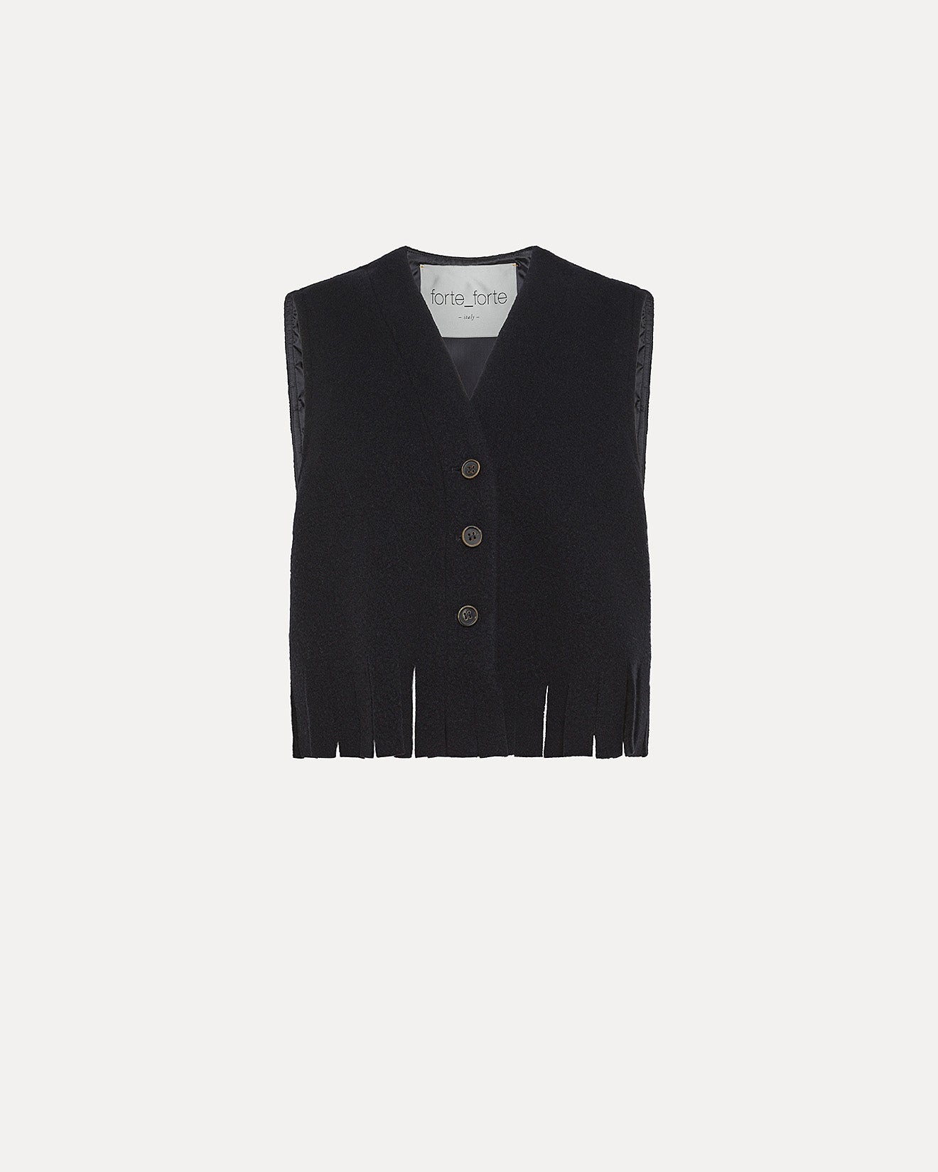 Wool Waistcoat with Fringes