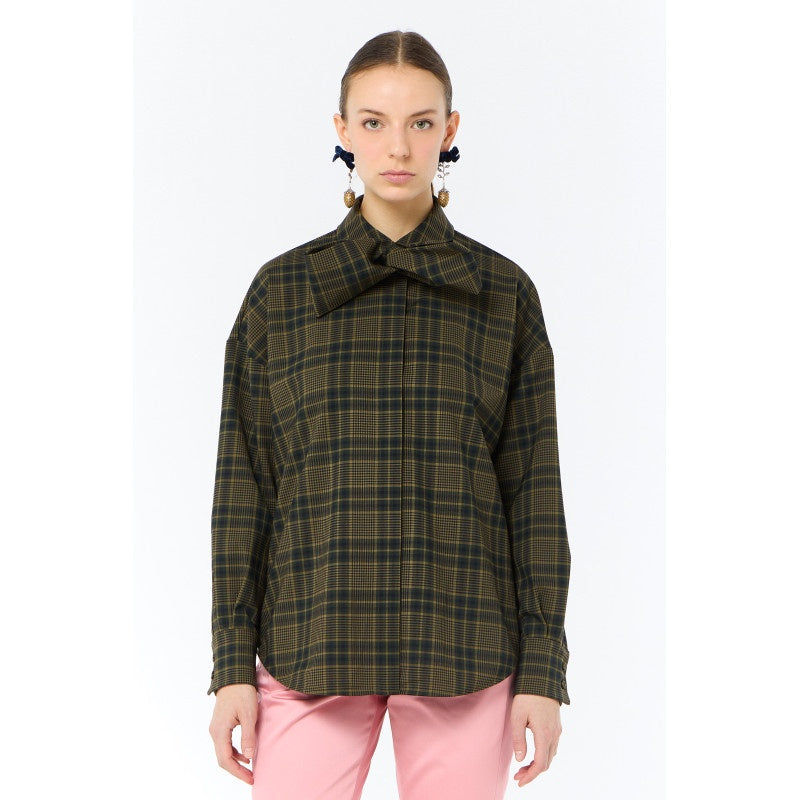 Oversized Blouse with Large Bow